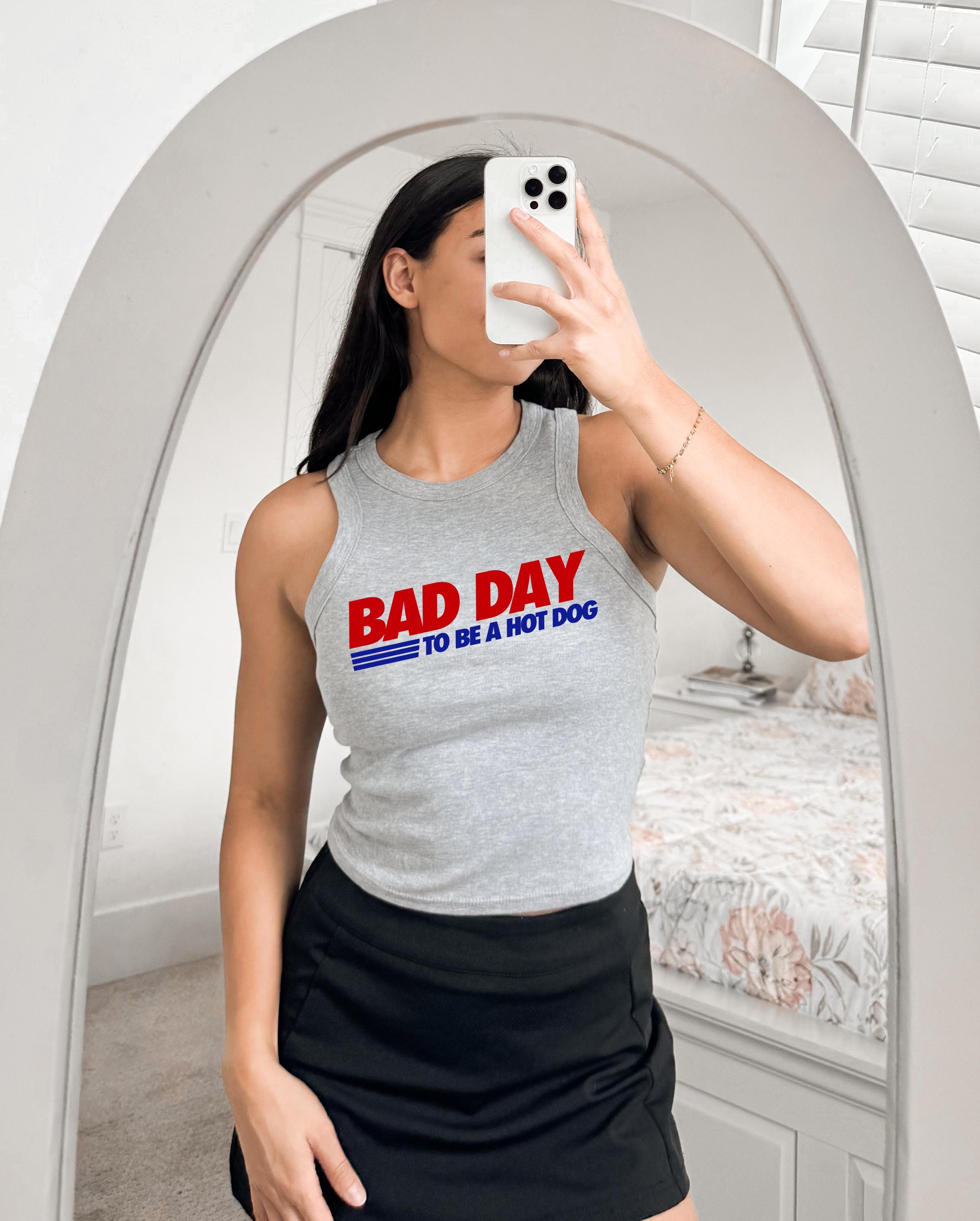 Bad Day To Be A Hot Dog Tank, 4th of July Stars And Stripes T, July Fourth USA Shirt, Independence Day Shirt, American Flag 1019 Tank Top