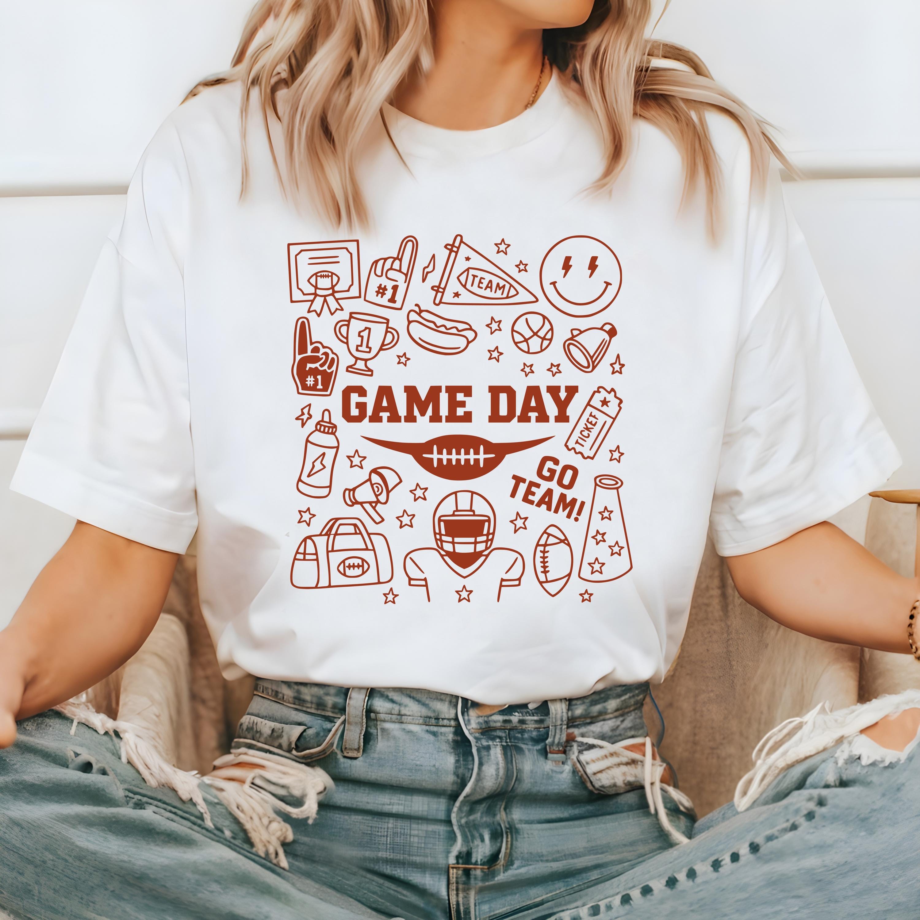 Fun Game Day Go Team Comfort Colors Shirt, Football Team Collage Shirt, Vintage Shirt, Football Shirt, Retro Fall Shirt, Fall Tee