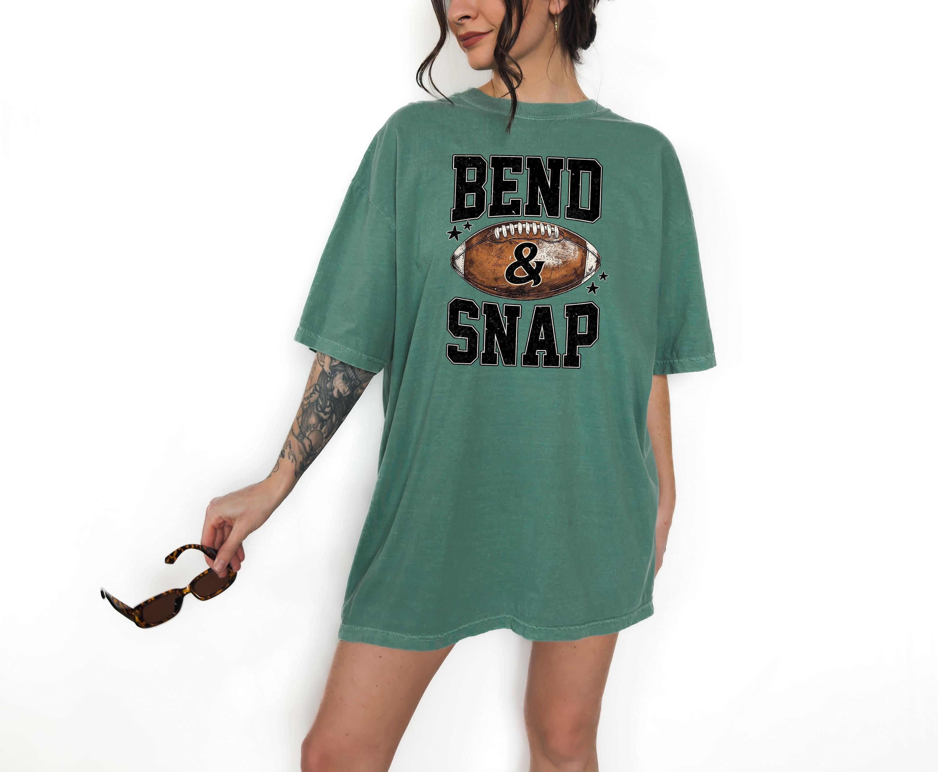 Bend and Snap Comfort Colors Shirt, Funny Sunday Night Football Team Shirt, Vintage Shirt, Football Shirt, Retro Fall Shirt, Fall Tee