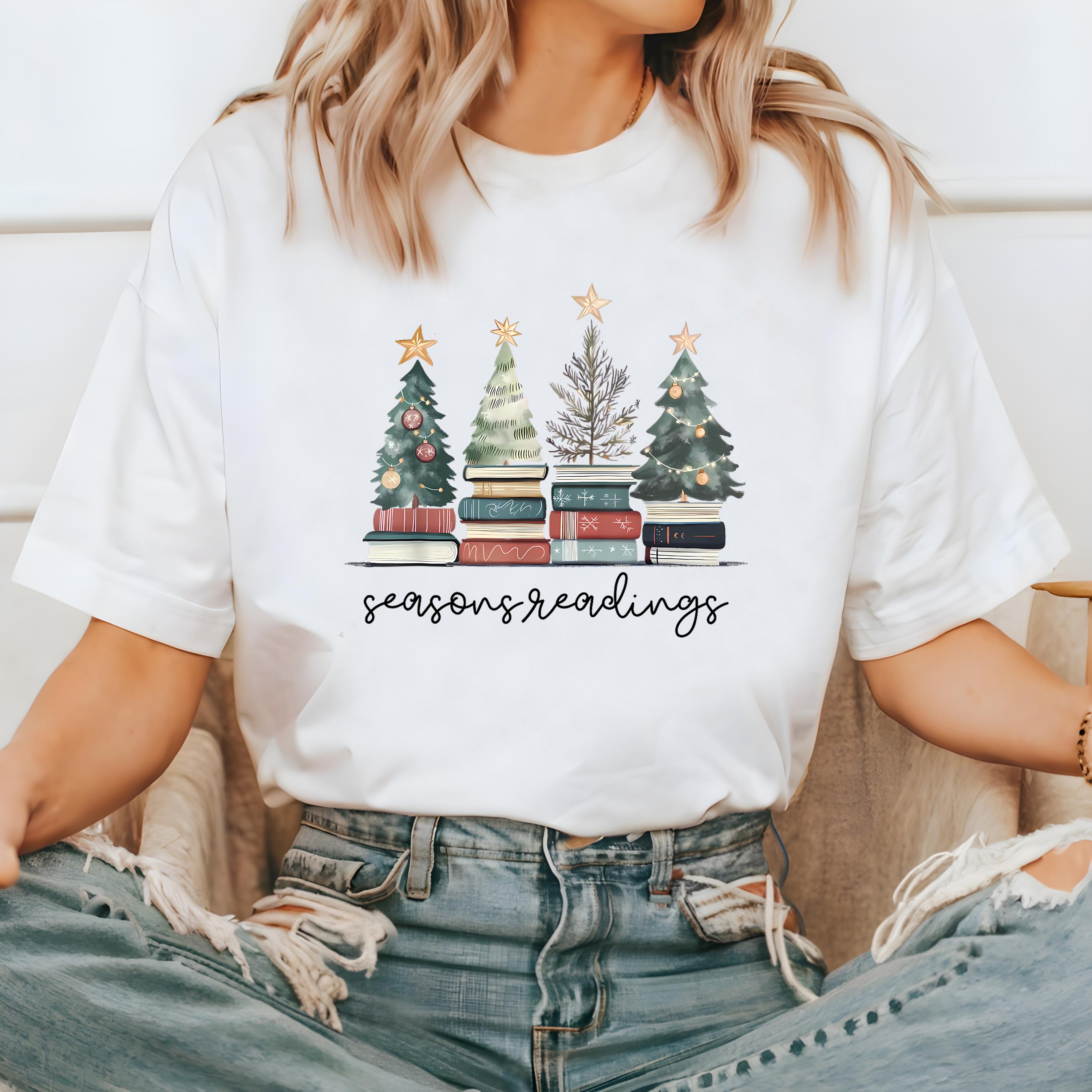 Seasons Reading Comfort Colors Shirt, Nostalgic Christmas Tree TShirt, Unisex Holiday Shirt, Cozy T, Christmas Design, Christmas 2025