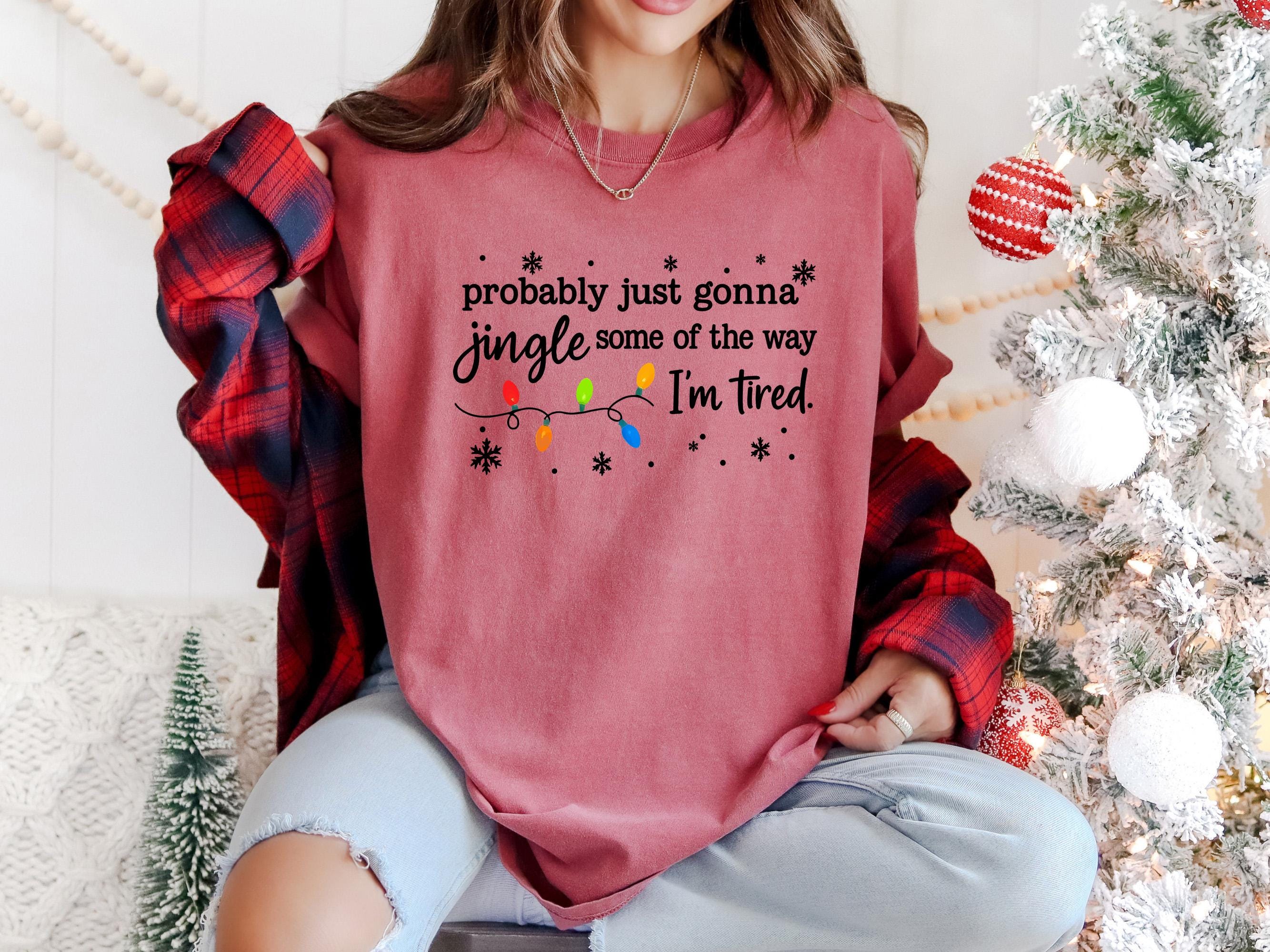 Funny Christmas Comfort Colors Shirt, Retro Christmas TShirt, Unisex Holiday Shirt,Christmas Design, Christmas 2025, Jingle Some of the Way