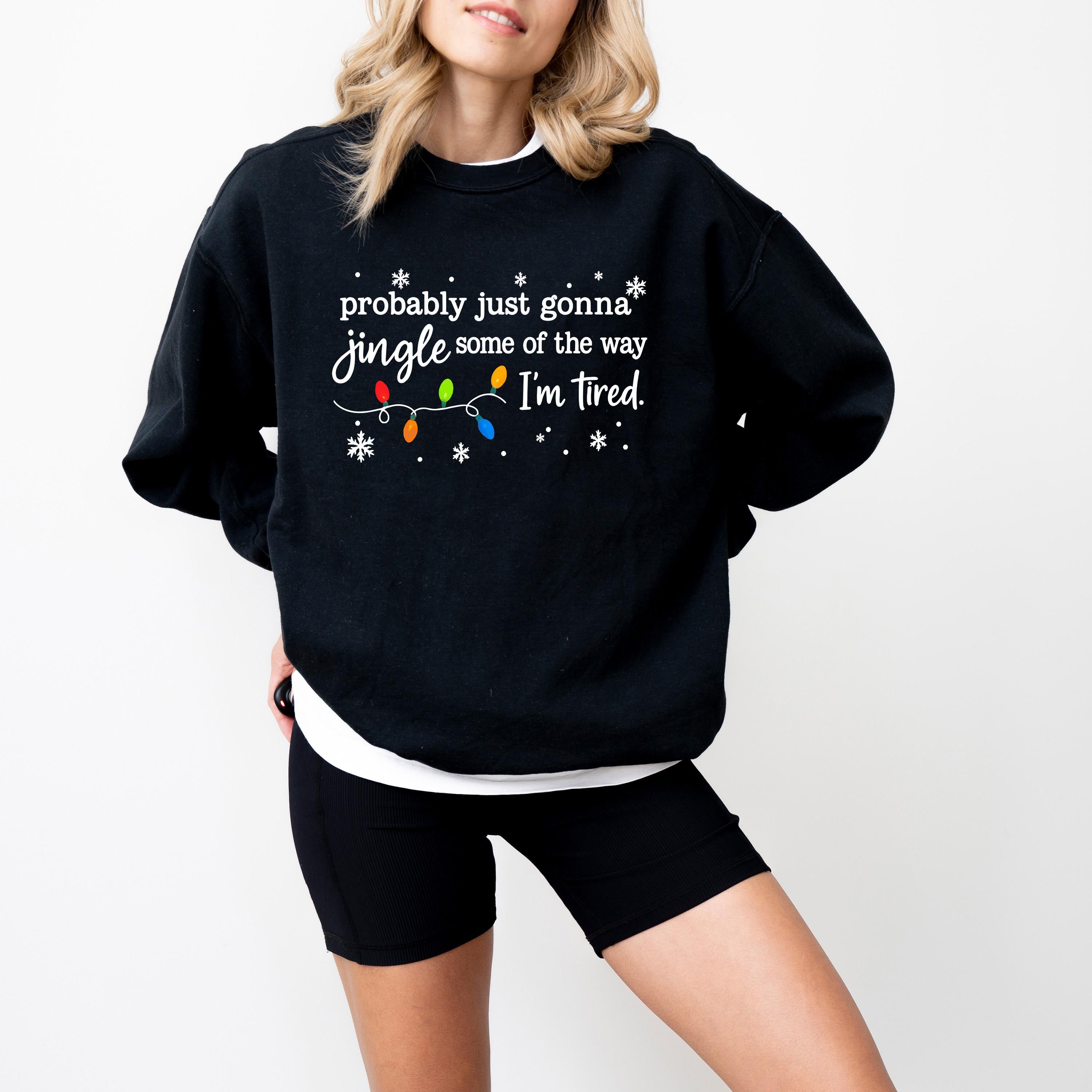 Funny Christmas Comfort Colors Sweatshirt: Christmas Sweater, Vintage Holiday Crewneck, RL Christmas, Holidays, Jingle some of the way