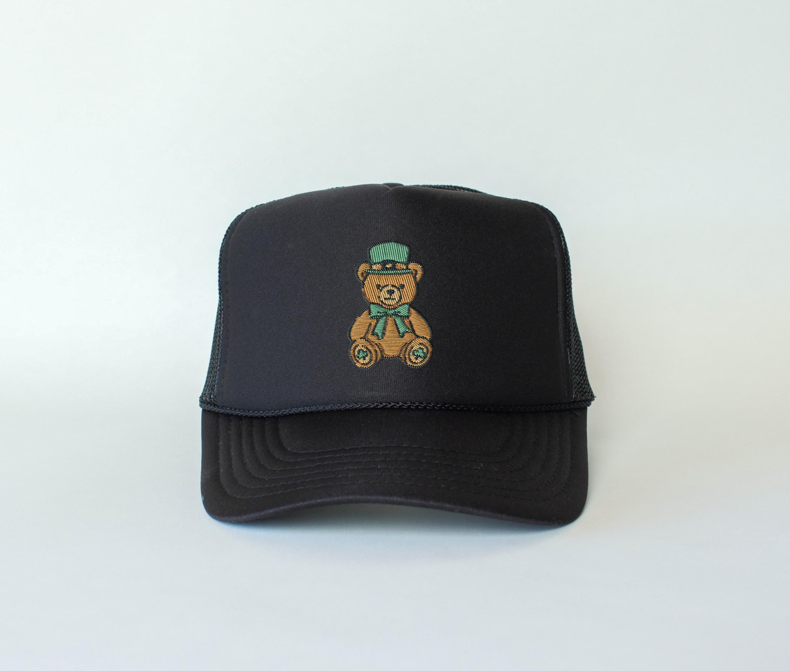 Embroidered St Patty's Day Bear Cap, St Patrick's Day Hat