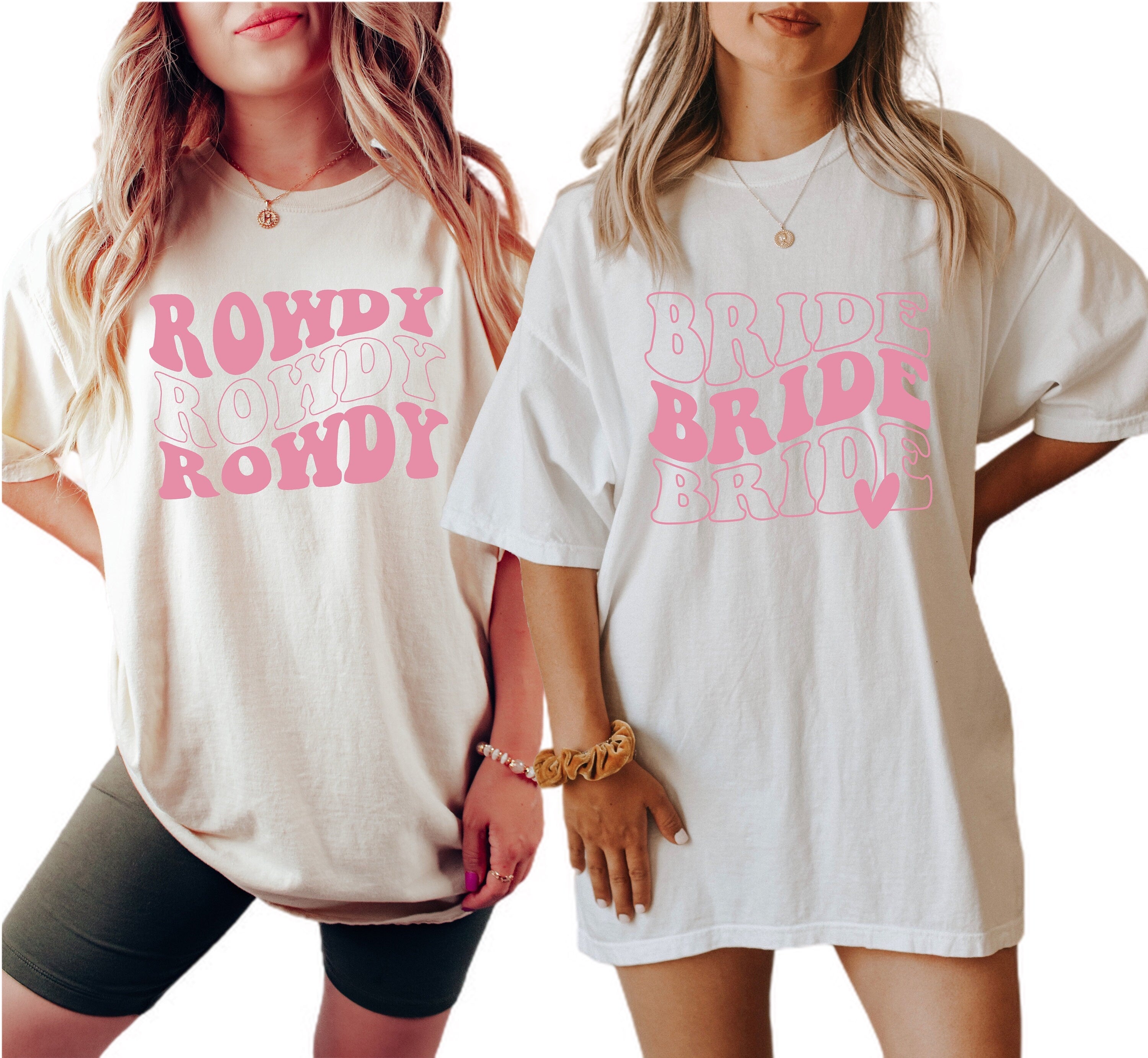 Vintage Washed Tee, Bachelorette Party Shirts, Getting Rowdy, Getting Hitched Boho T-Shirt, Retro