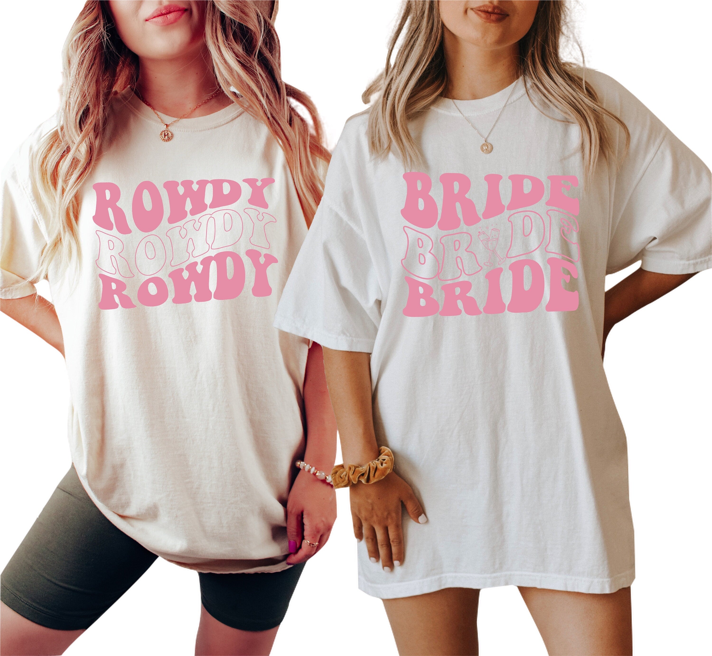 Vintage Washed Tee, Bachelorette Party Shirts, Getting Rowdy, Getting Hitched Boho T-Shirt, Retro