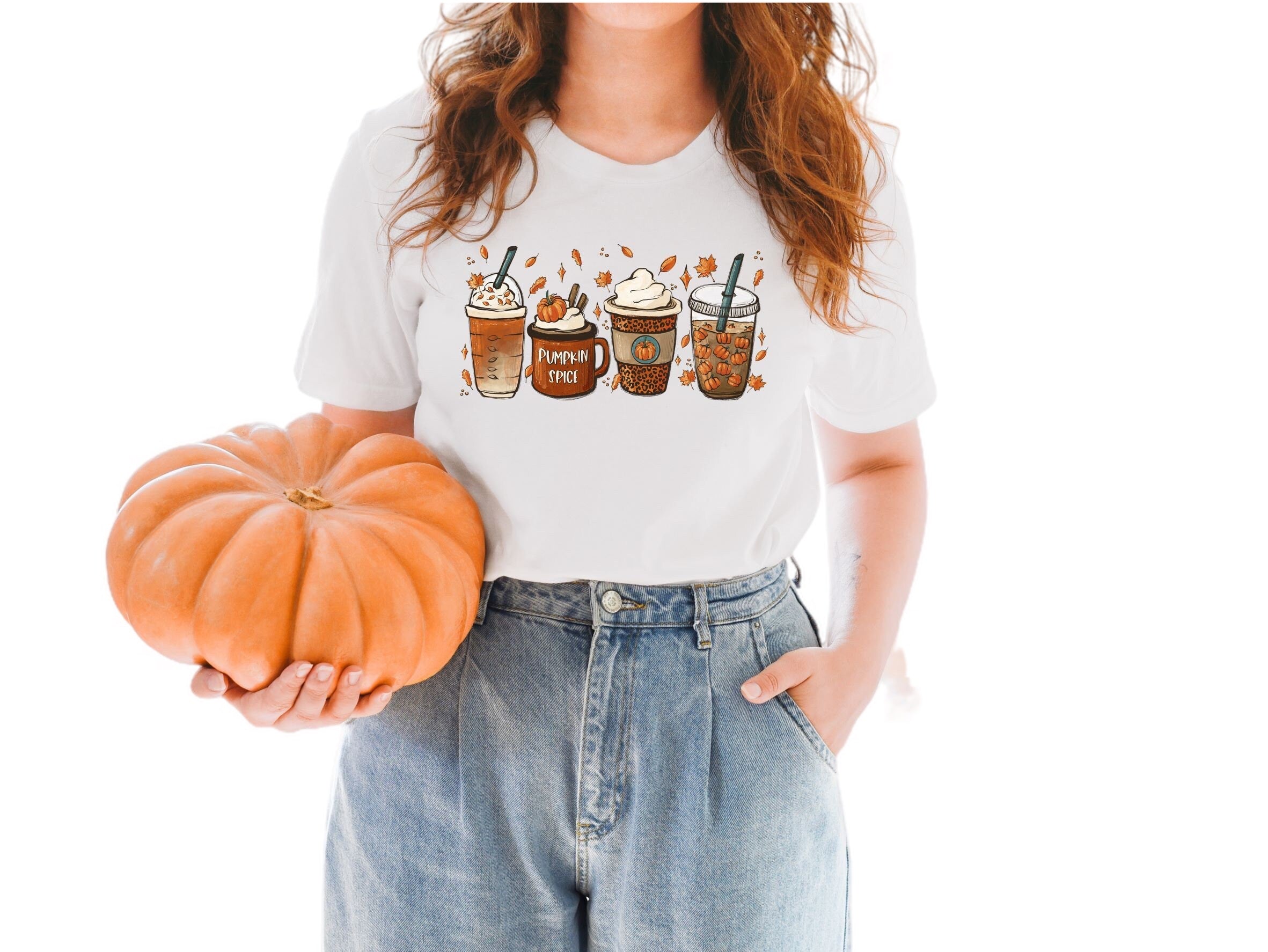 Fall Pumpkin Spice Latte Sweatshirt, Cute Fall Mom Shirt, Vintage Sweater, Coffee Mama Shirt, Womens