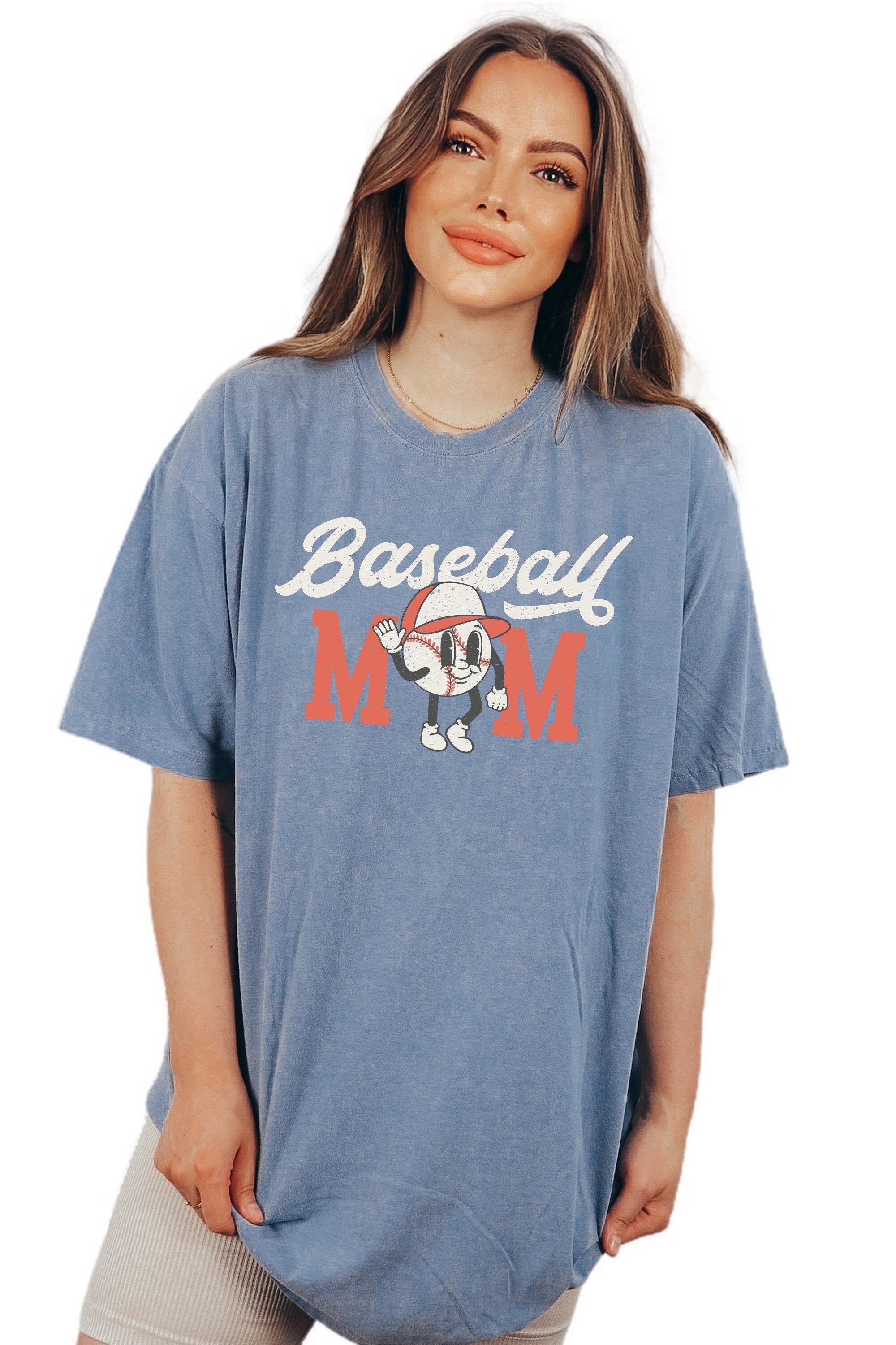 Vintage Washed Tee, Baseball Mom, Sports Mom Shirt, Baseball Biggest Fan, Parents of Baseball,