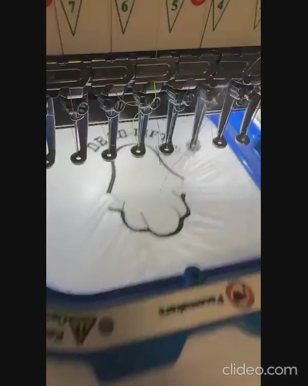 Glow in the Dark Embroidery, Ghost and Black Cat, Comfort Colors Sweatshirt, Spooky Halloween Crewneck, Glow in the dark Embroidered Ghost