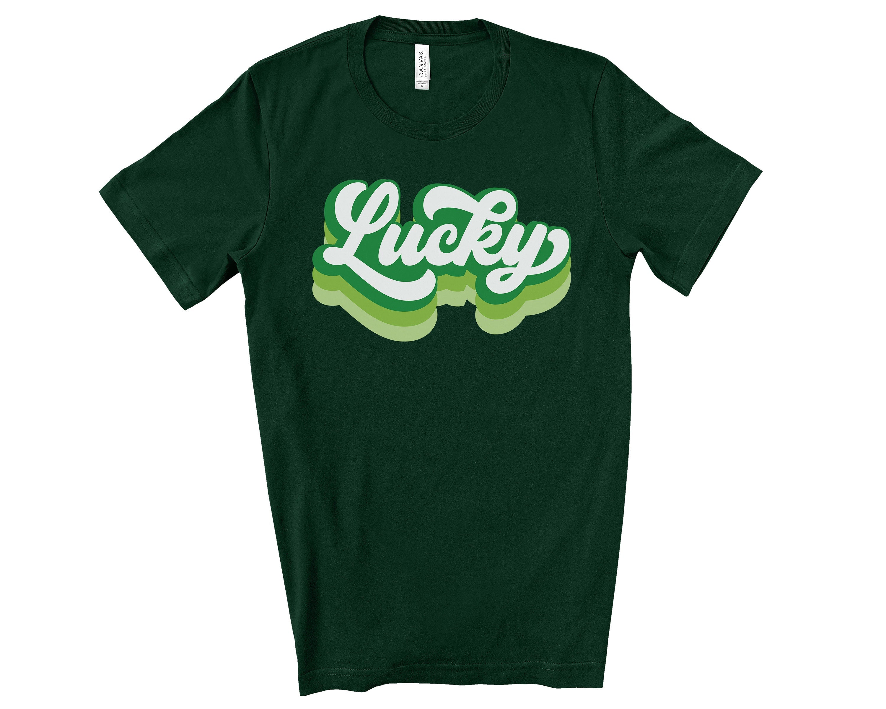 Lucky Retro Sweatshirt, Lucky Clover Sweater, St Patricks Day Sweatshirt, Lucky Pullover, Womens Lucky Sweatshirt, Lucky Crewneck, Shamrock