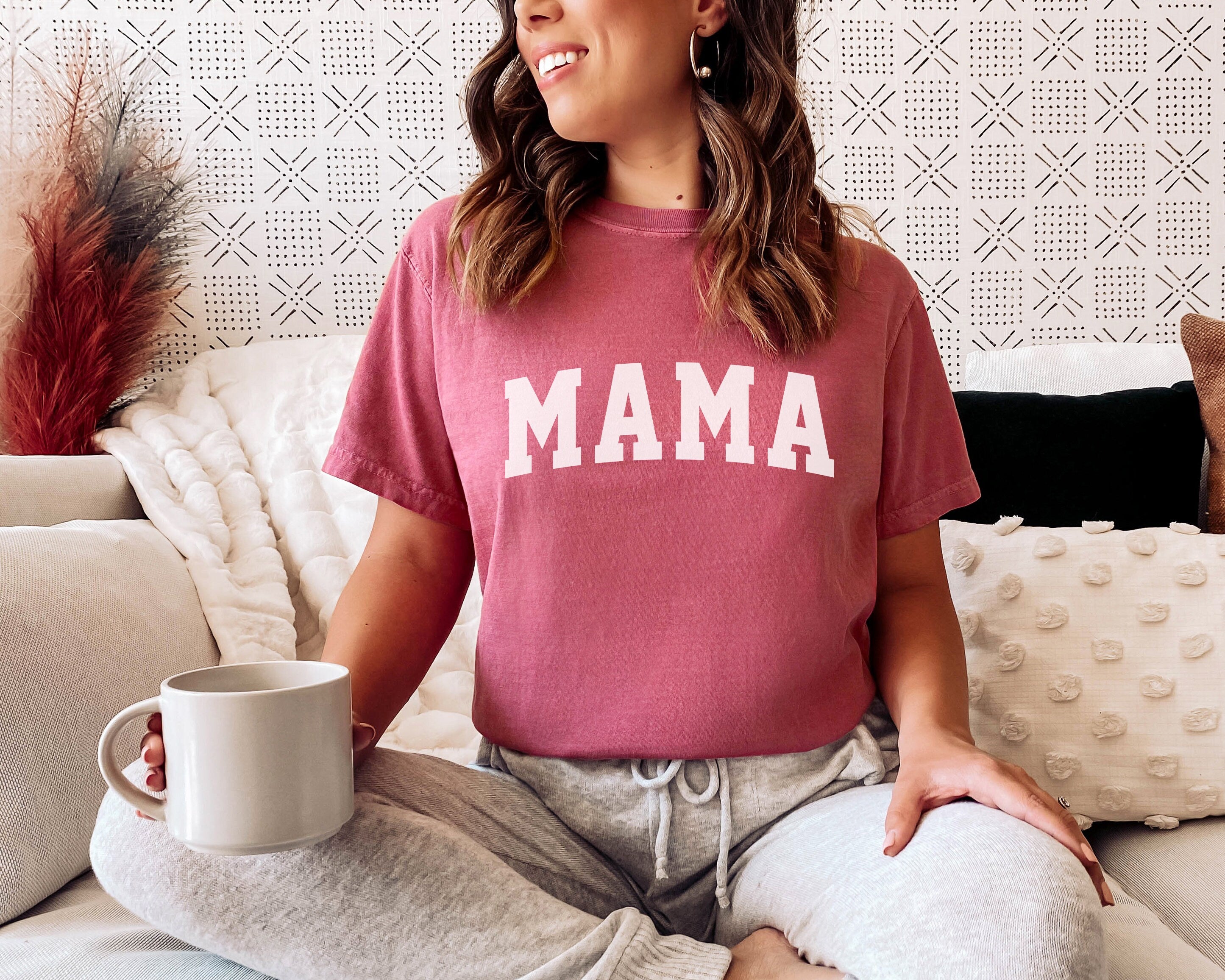 Comfort Colors Tee, MAMA SHIRT, New Mom Shirt, Pregnancy Announcement, Mothers Day Gift, Mom of Boys, Girl Mama, MAMA