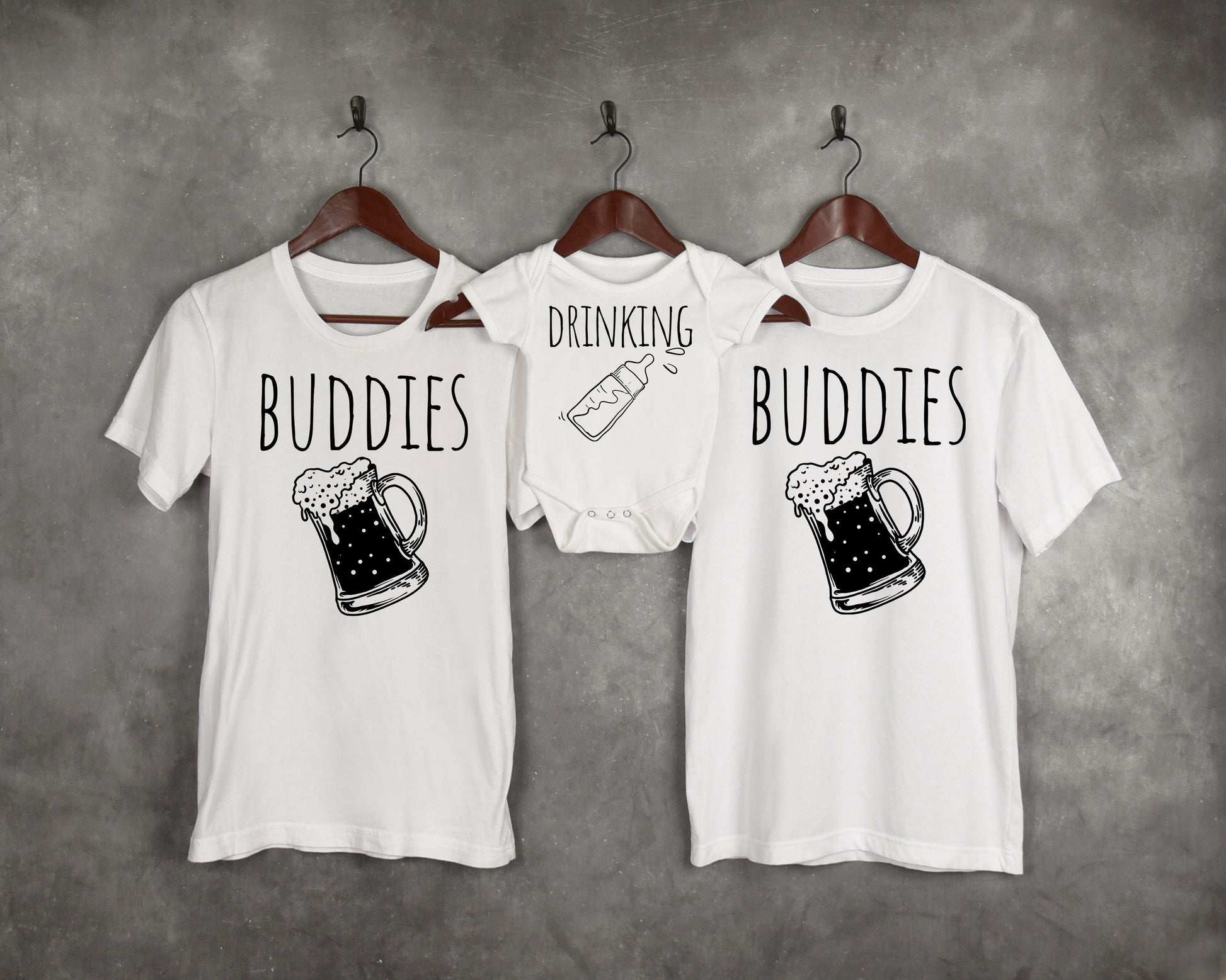 Drinking Buddies Shirt, Father and Son Matching Shirt, Daddy Daughter Tee, New Baby Bodysuit, Cool Dad Shirts, Fathers Day Shirts