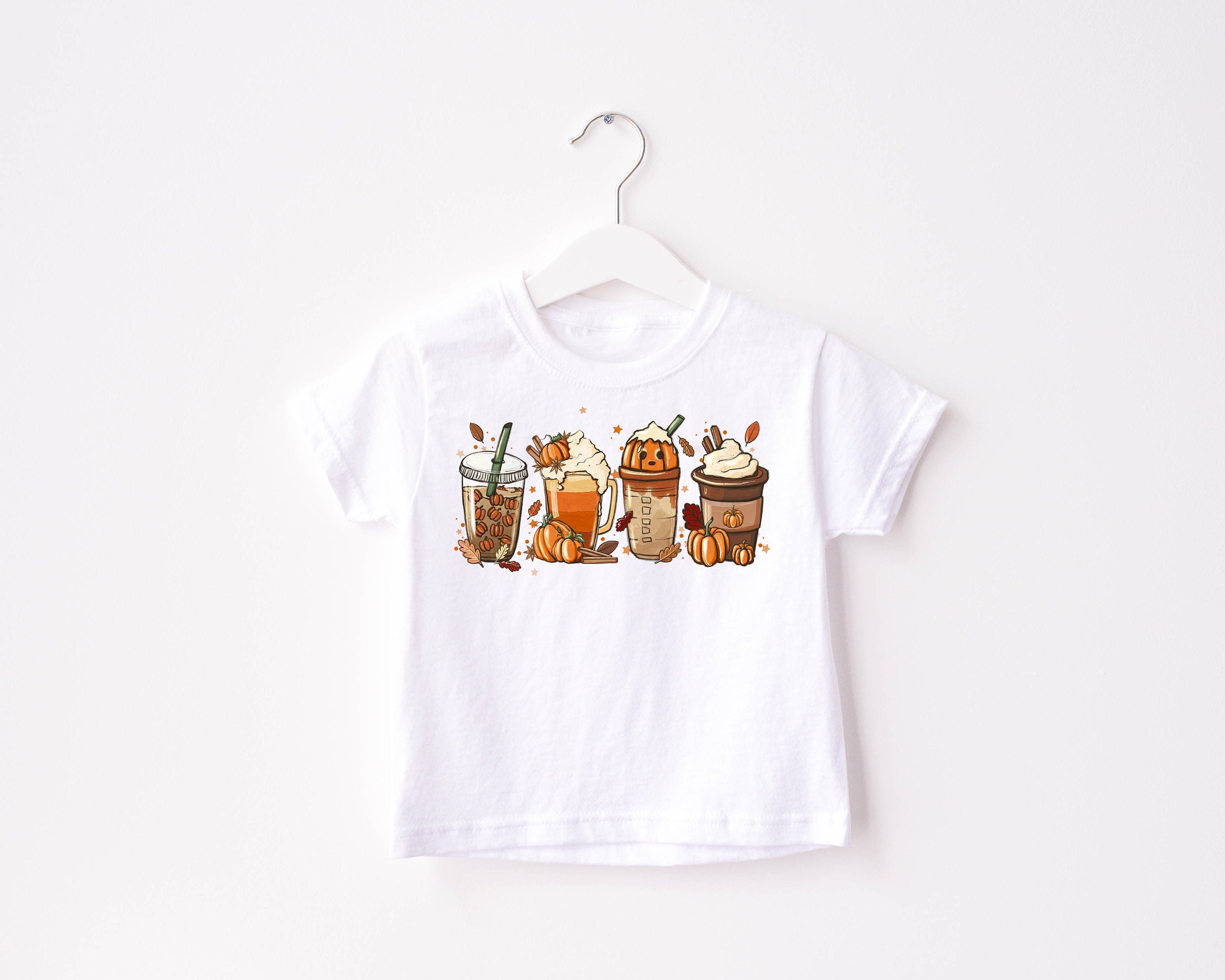 Fall Pumpkin Spice Latte Halloween, Pumpkin Season Toddler Tee, Cute Fall Girls Shirt, Toddler Youth Fall Tee, Retro Cute Vintage Bodysuit