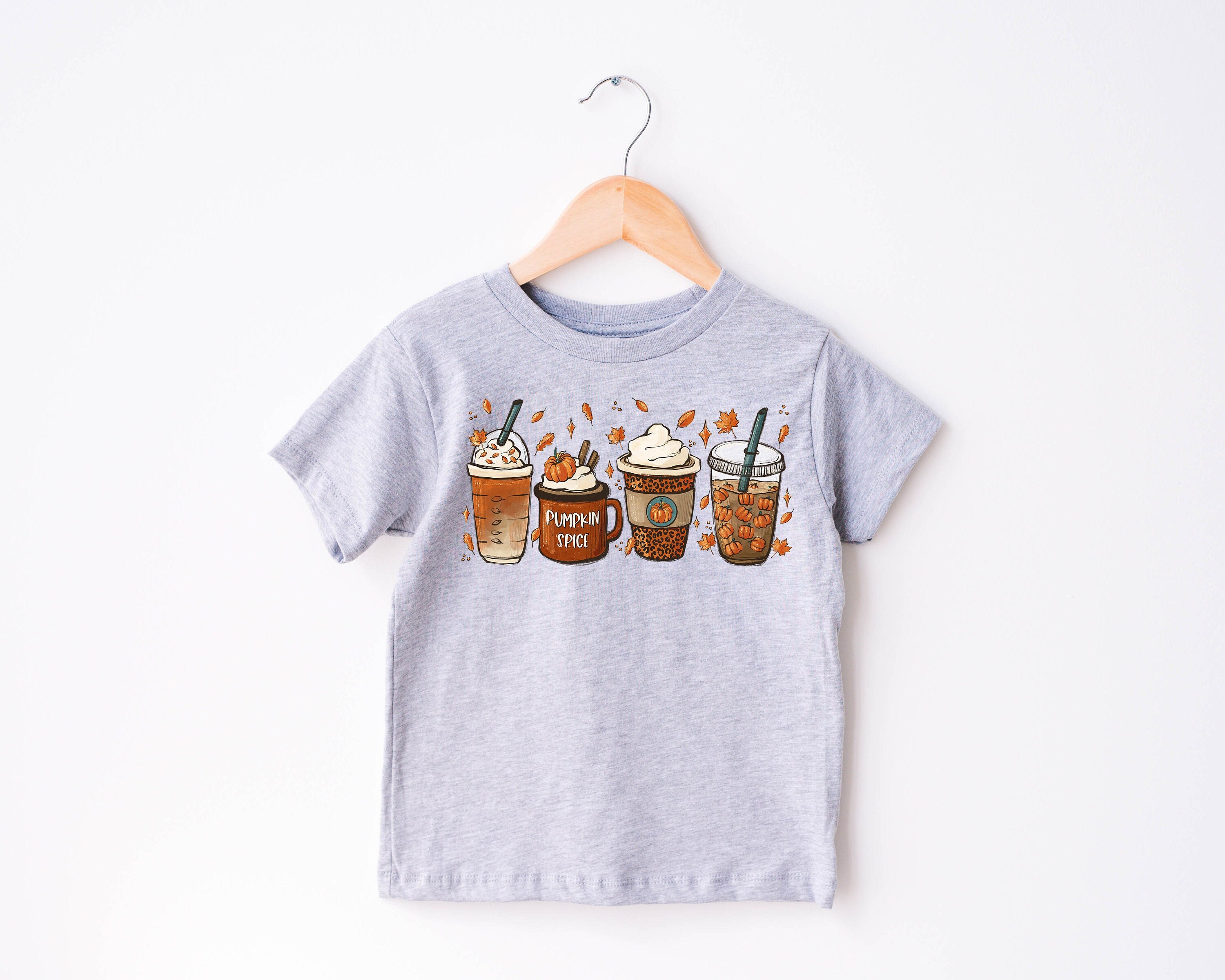 Fall Pumpkin Spice Latte Halloween, Pumpkin Season Toddler Tee, Cute Fall Girls Shirt, Toddler Youth Fall Tee, Retro Cute Vintage Bodysuit