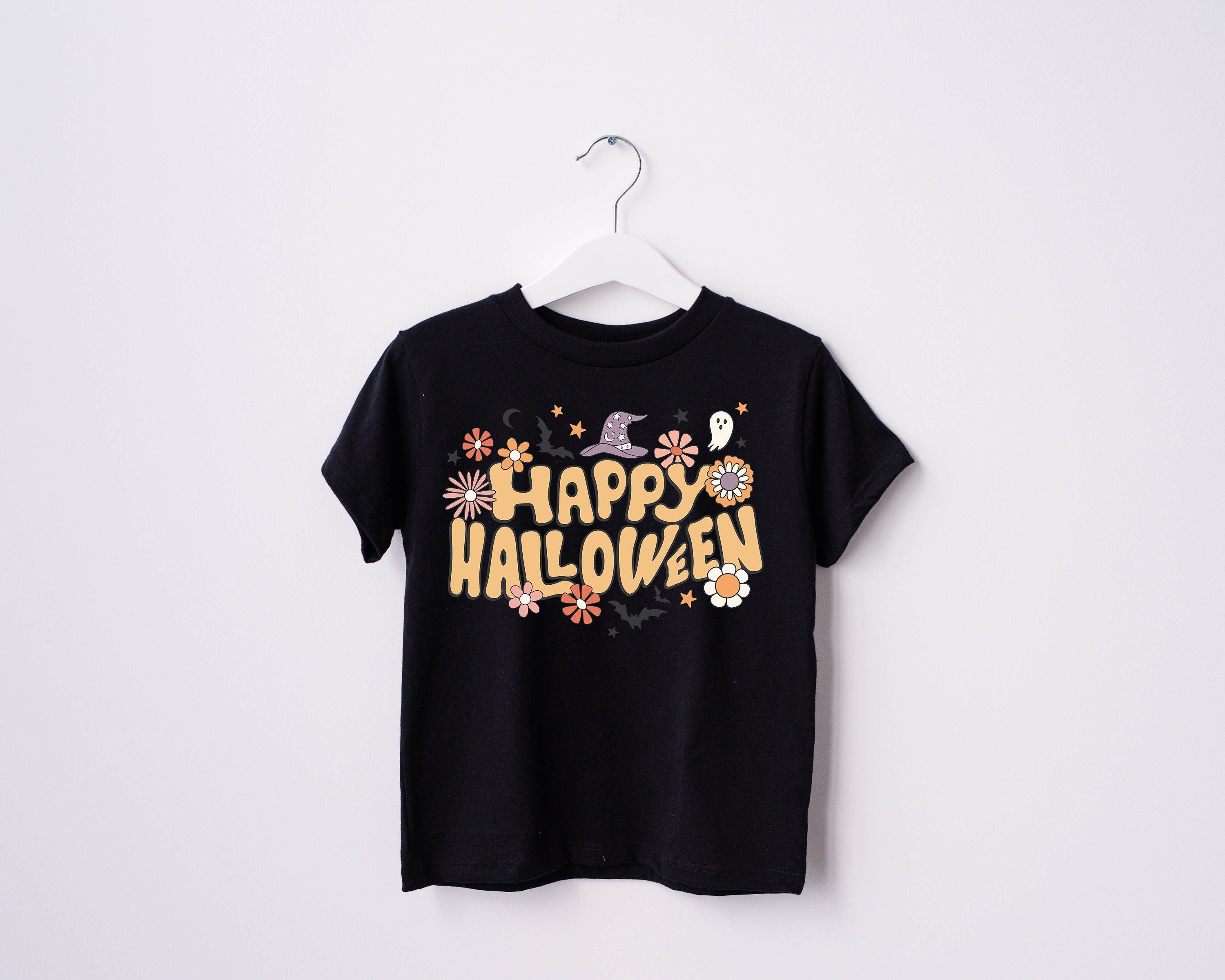 Pumpkin Season Toddler Shirt, Cute Fall Girls Shirt, Toddler Youth Fall Tee, Retro Boho Cute Vintage Bodysuit, Creep It Real Ghost Tee