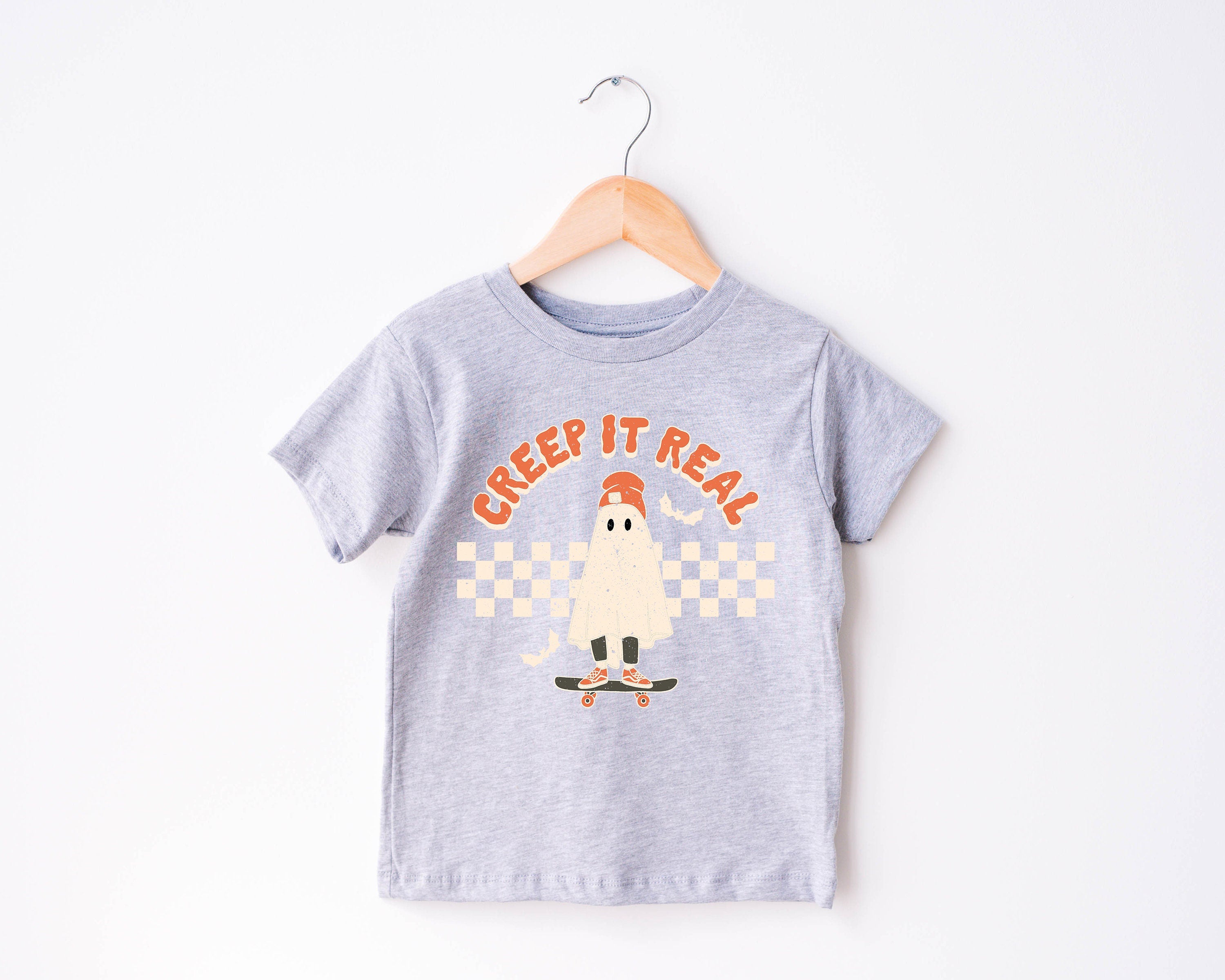 Pumpkin Season Toddler Shirt, Cute Fall Girls Shirt, Toddler Youth Fall Tee, Retro Boho Cute Vintage Bodysuit, Creep It Real Ghost Tee