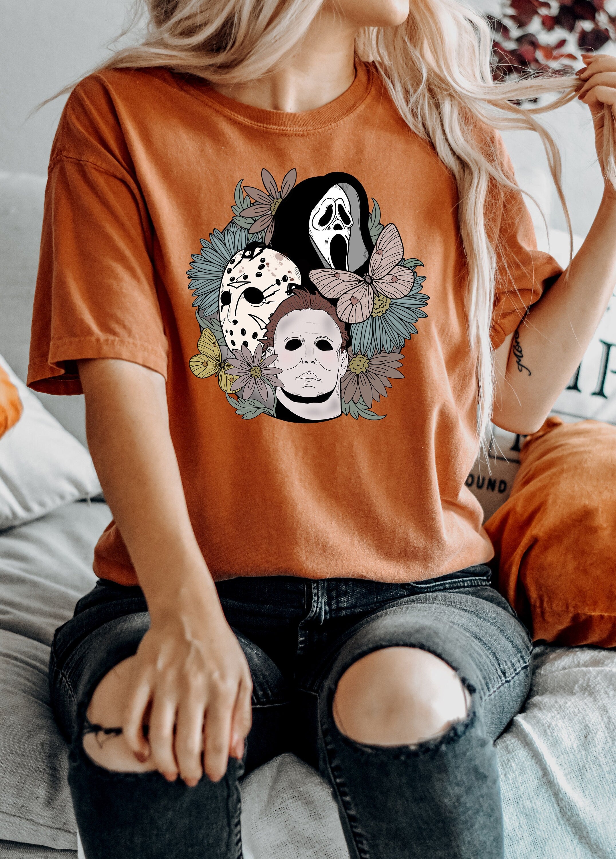 Retro Fall Comfort Colors Shirt, Scary Movie Halloween Shirt, Vintage Thanksgiving Shirt, Pumpkin Patch Shirt, Retro Horror Shirt, Fall Tee