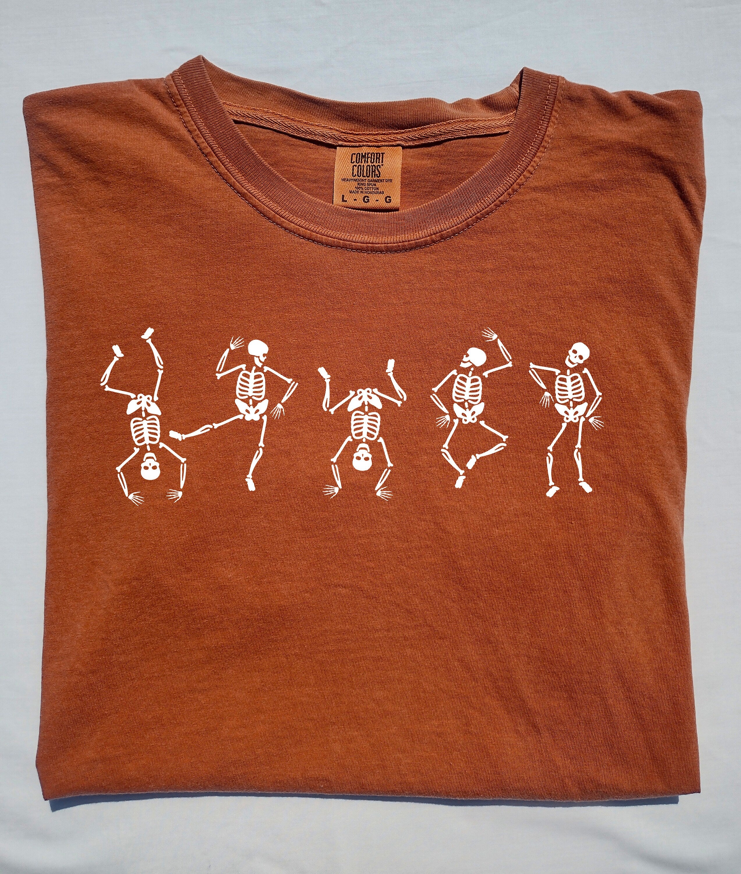 Long Sleeve Retro Halloween Comfort Colors shirt, Dancing Skeleton Halloween, Vintage Ghost Halloween Shirt, Witch Shirt, Retro Fall Shirt