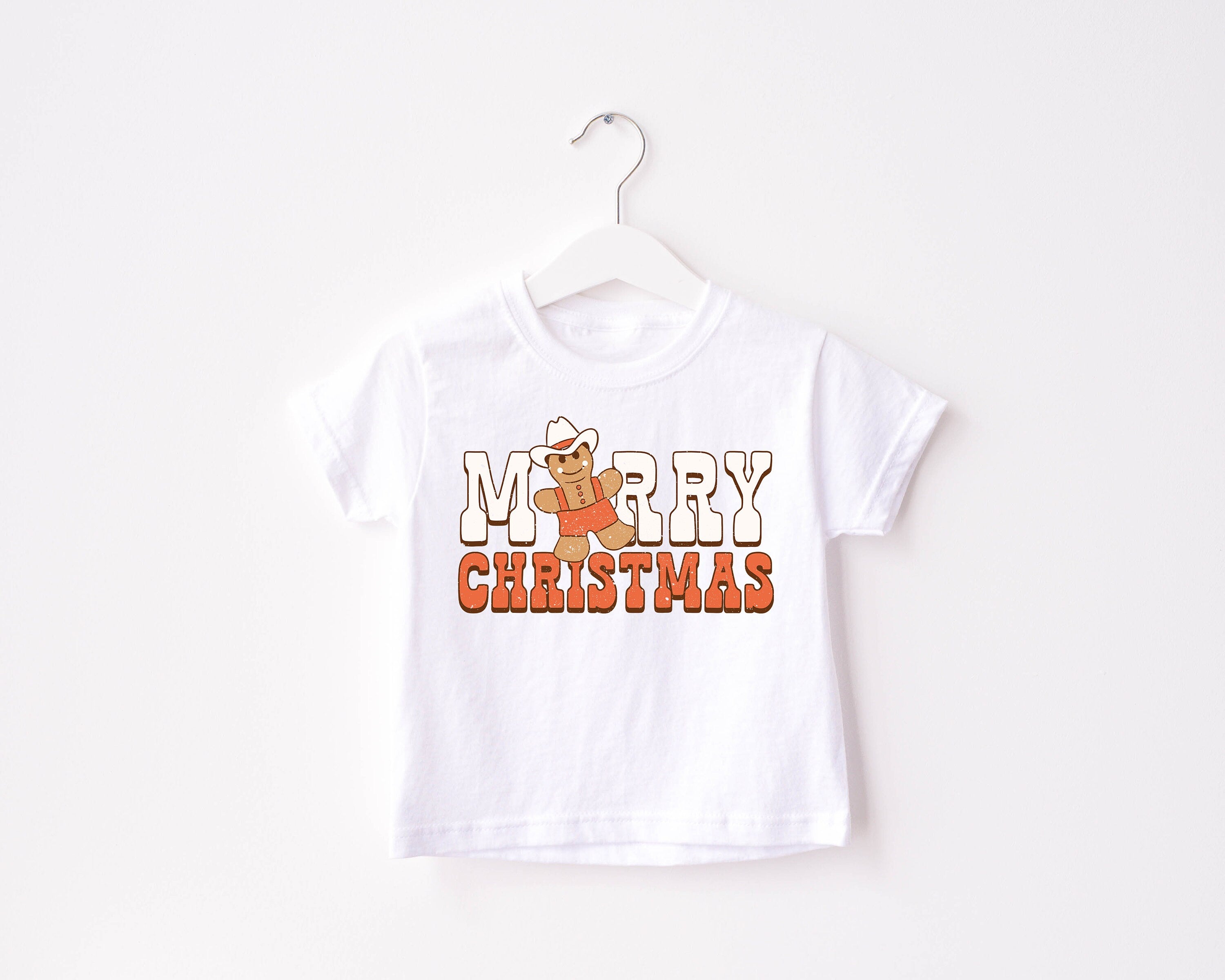 Merry Christmas Western Toddler, Christmas Season Shirt, Cute Holiday Girls Shirt, Toddler Youth Santa Tee, Retro Boho Cute Vintage Bodysuit