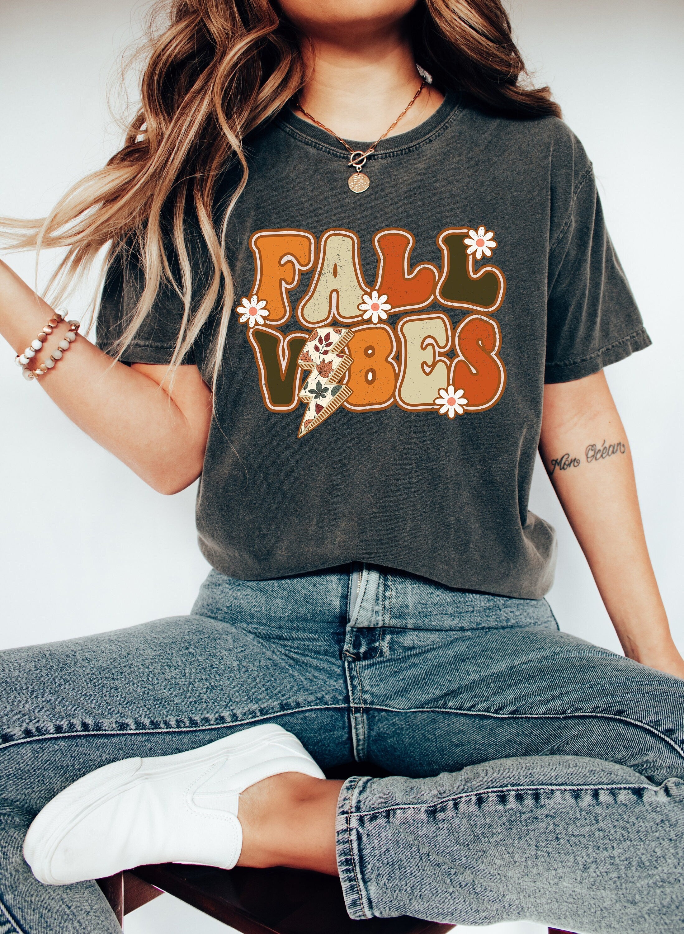 Retro Fall Comfort Colors Shirt, Cozy Season Fall Vibes, Vintage Thanksgiving Pumpkin Shirt, Witch Shirt, Retro Fall Shirt, Autumn Shirt