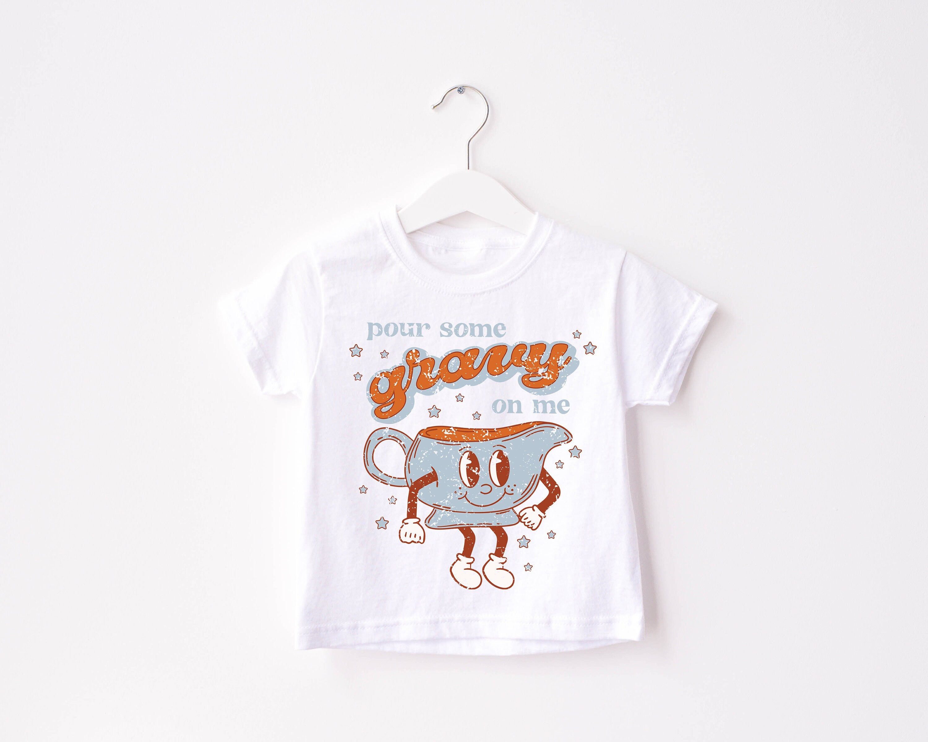 Pumpkin Season Toddler Shirt, Cute Fall Girls Shirt, Toddler Youth Fall Tee, Retro Boho Cute Vintage Bodysuit, Pour Some Gravy On Me Infant