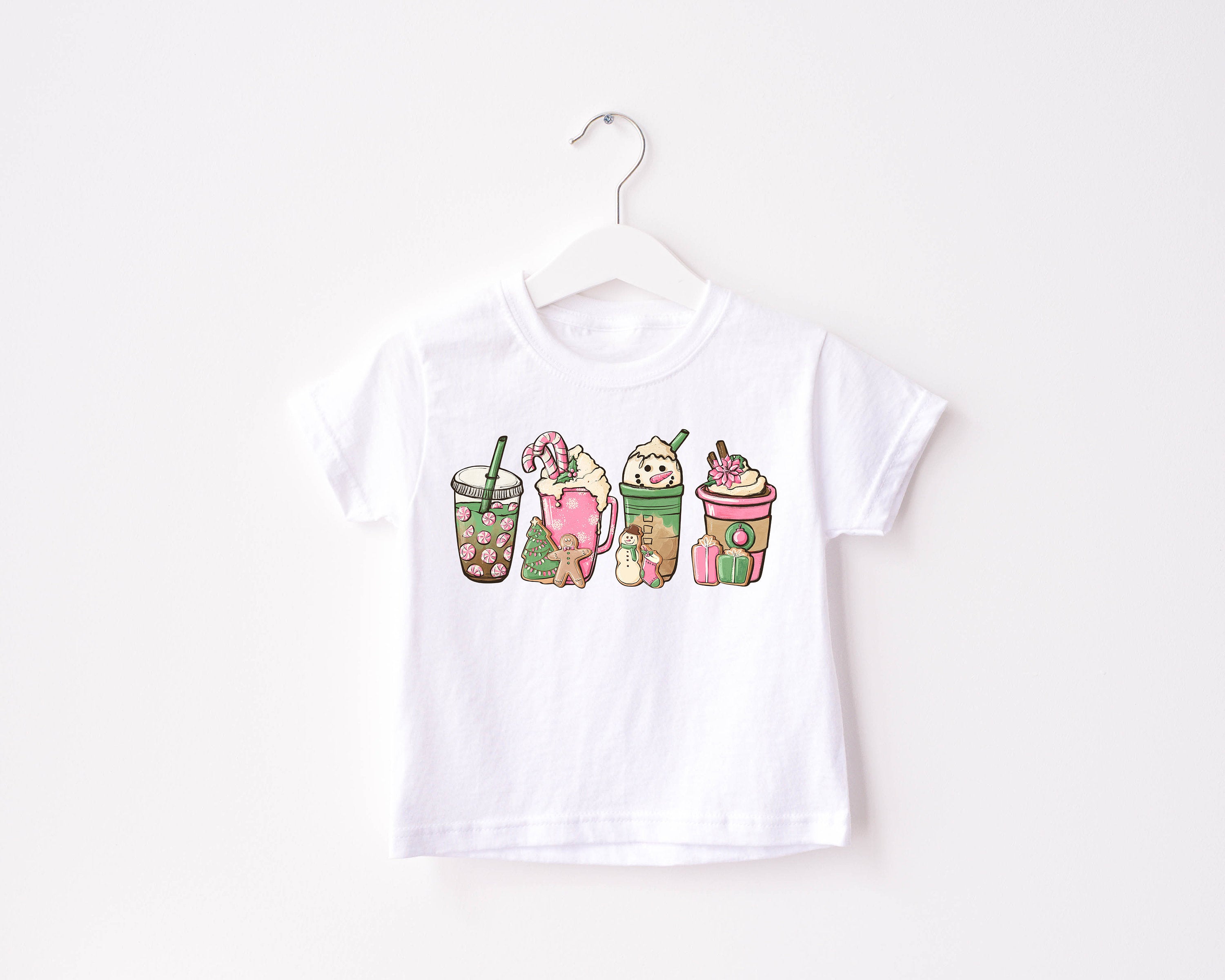 Hot Cocoa Lover Toddler Tee, Christmas Season Shirt, Cute Holiday Girls Shirt, Toddler Youth Santa Tee, Retro Boho Cute Vintage Bodysuit