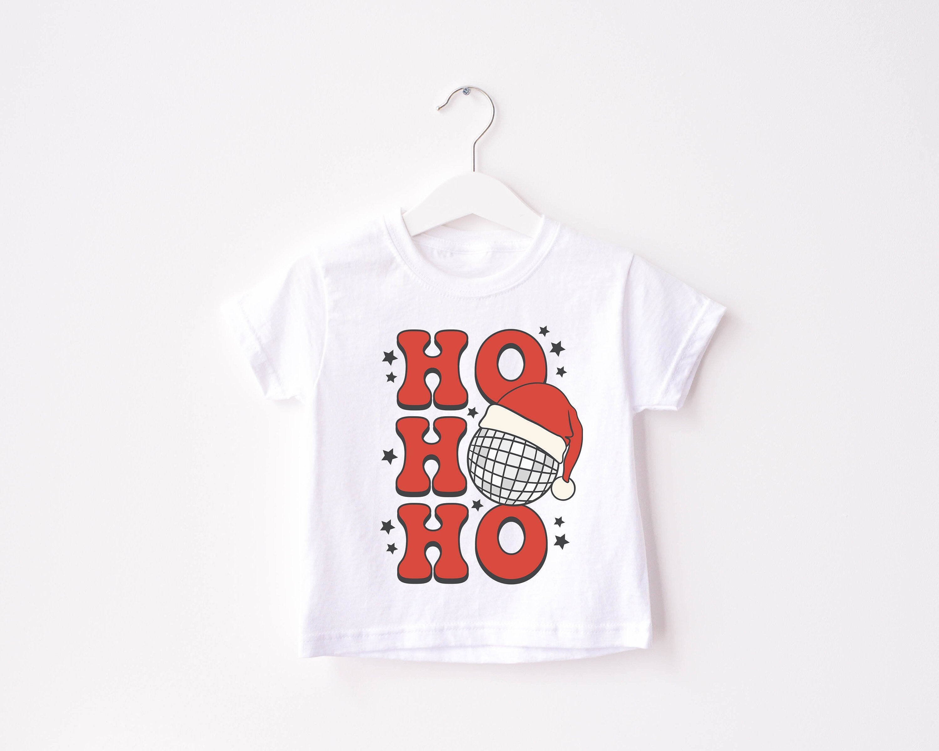 Ho Ho New Years Eve Toddler Tee, Christmas Season Shirt, Cute Holiday Girls Shirt, Toddler Youth Santa Tee, Retro Boho Cute Vintage Bodysuit