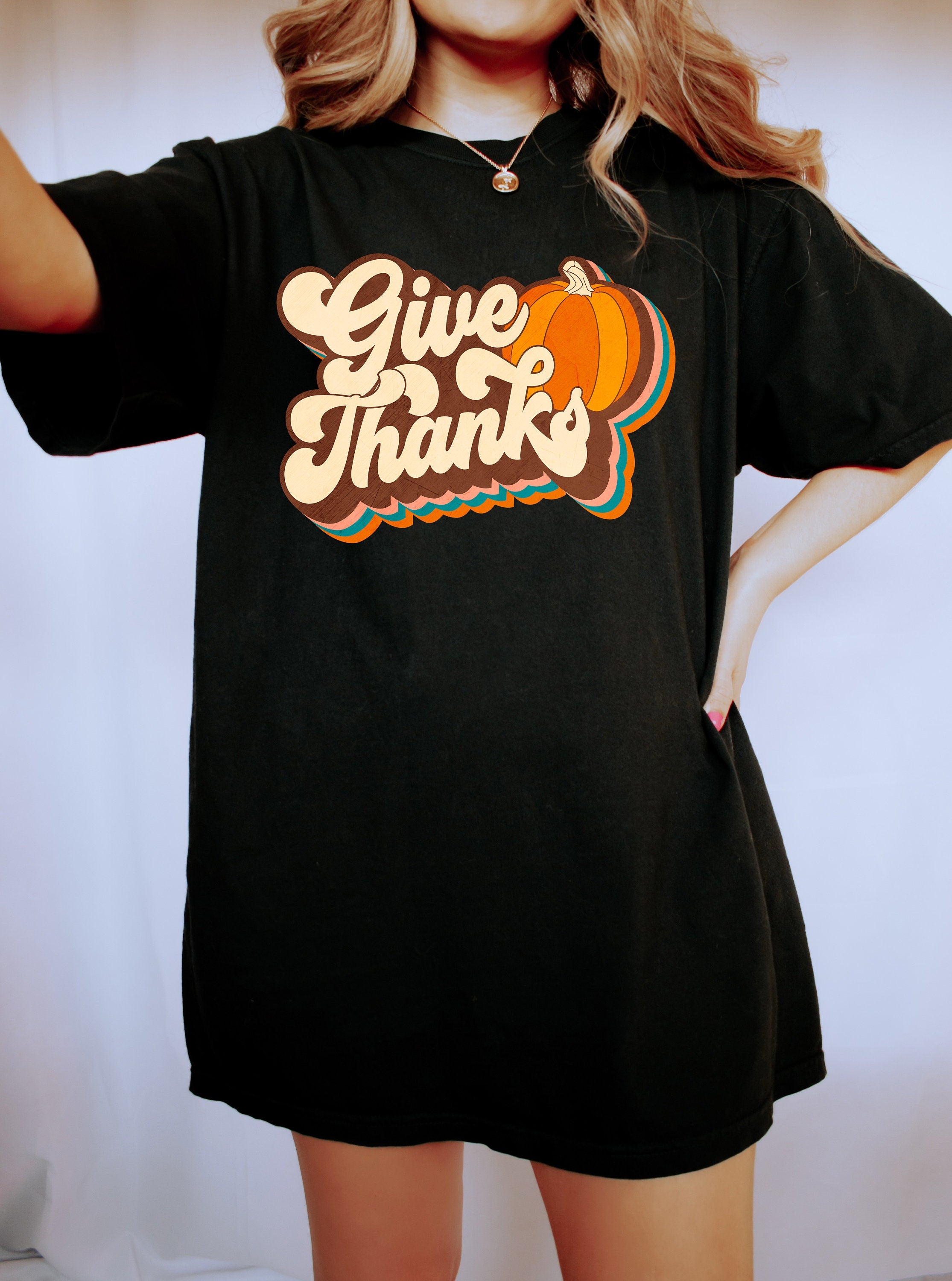 Retro Fall Comfort Colors Shirt, Cozy Season Give Thanks, Vintage Thanksgiving Pumpkin Shirt, Fall Shirt, Retro Fall Shirt, Autumn Shirt