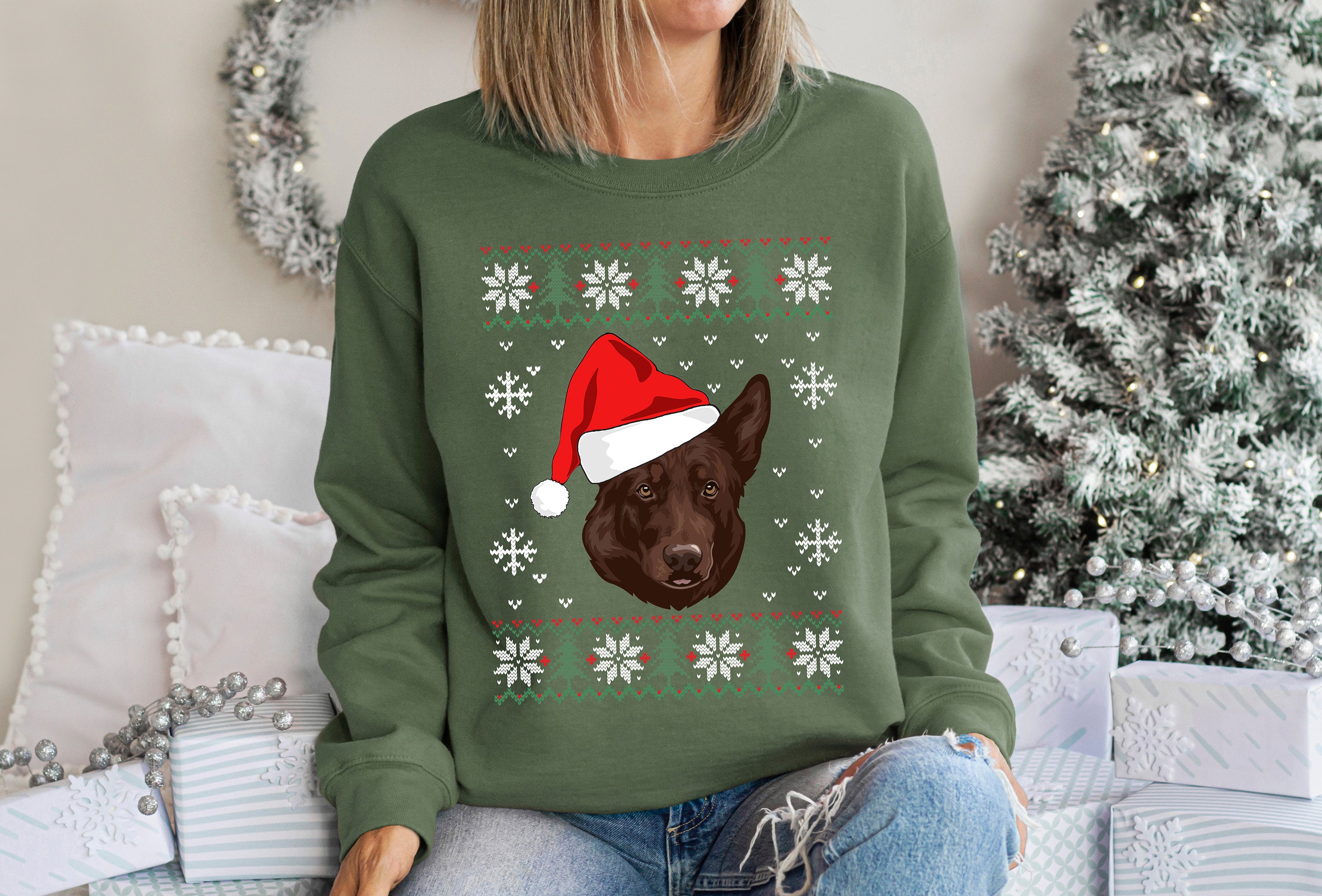 Custom Dog Sweatshirt, Custom Golden Retriever Ugly Sweater, Doodle Mom, Golden Doodle, Custom Dog, German Shepard Crew, Golden Doodle Mama