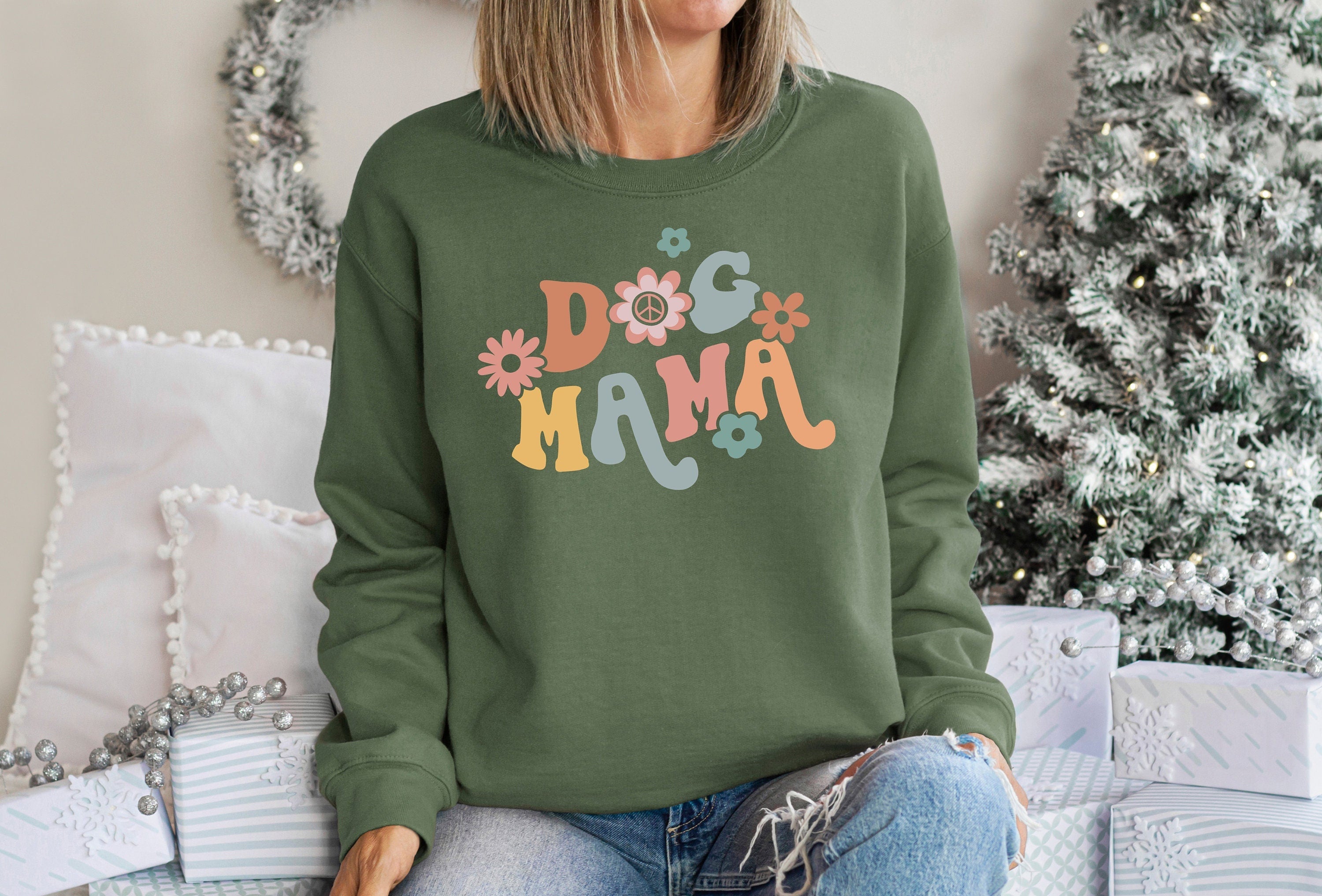 Dog Mama Sweater, Dog Mom Sweatshirt, New Dog Mom, Proud Puppy Mama, Mothers Day Gift, Golden Retriever Mom, Anti Social Dog Mom Club