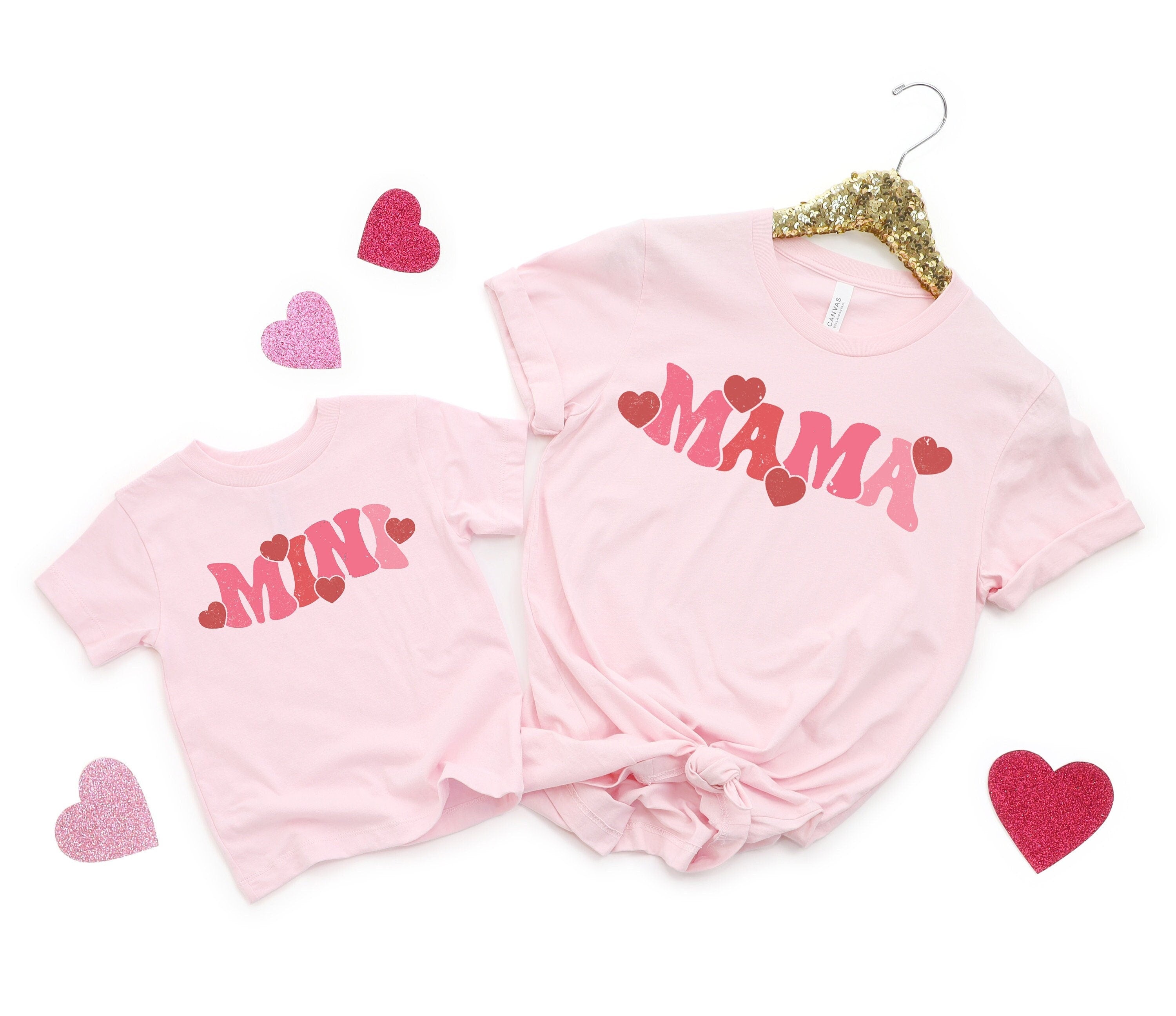 Mommy and Me Valentines Day Matching Outfits, Valentines Mini and Mommy, Mommy and me Shirts, Matching Mommy and me Outfit, First Valentines