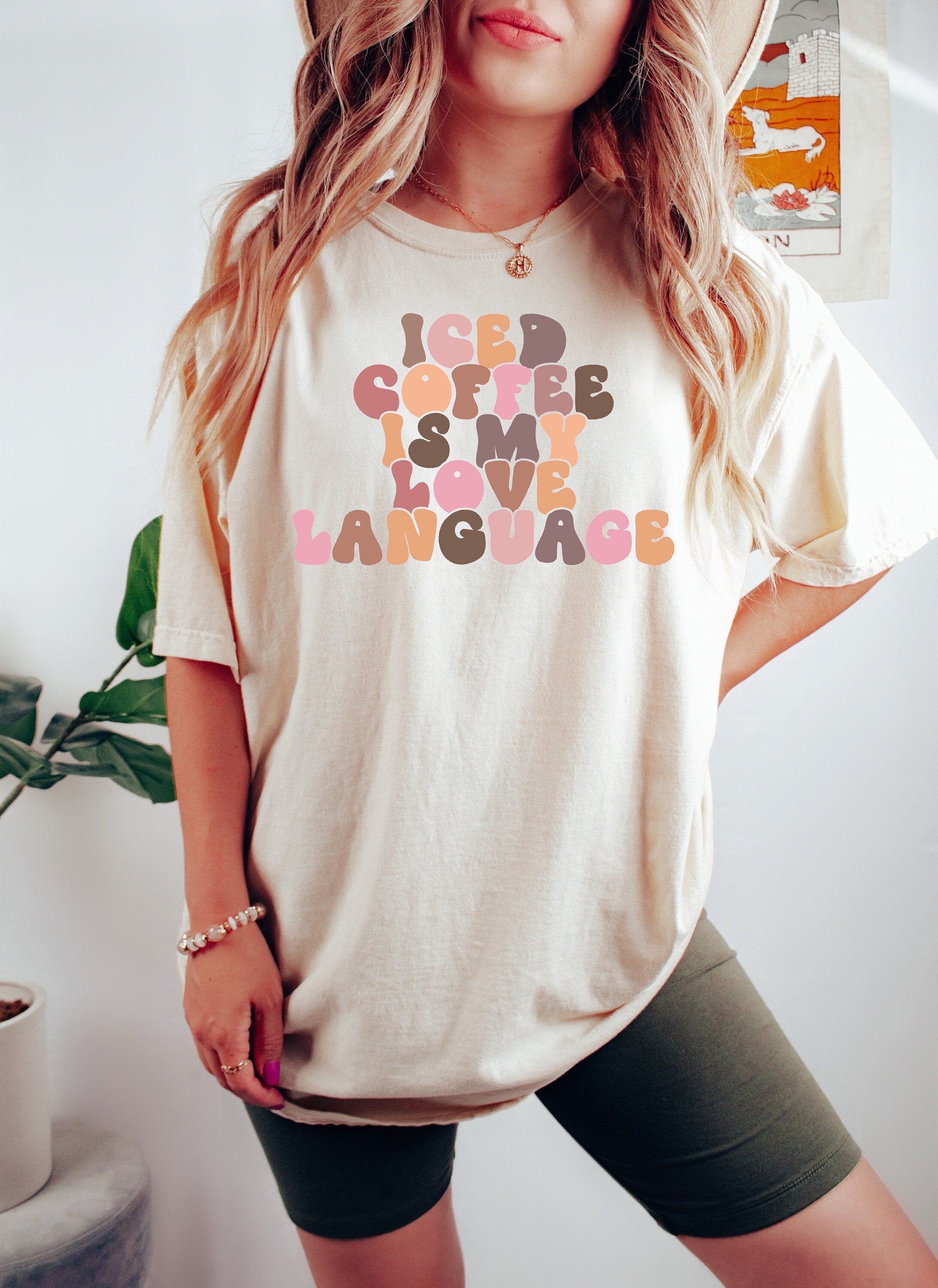 Retro Valentines Day Comfort Colors Shirt, Iced Coffee My love Language, Vintage Couples Shirt, Love Shirt, Heart Shirt, Proud Single Shirt