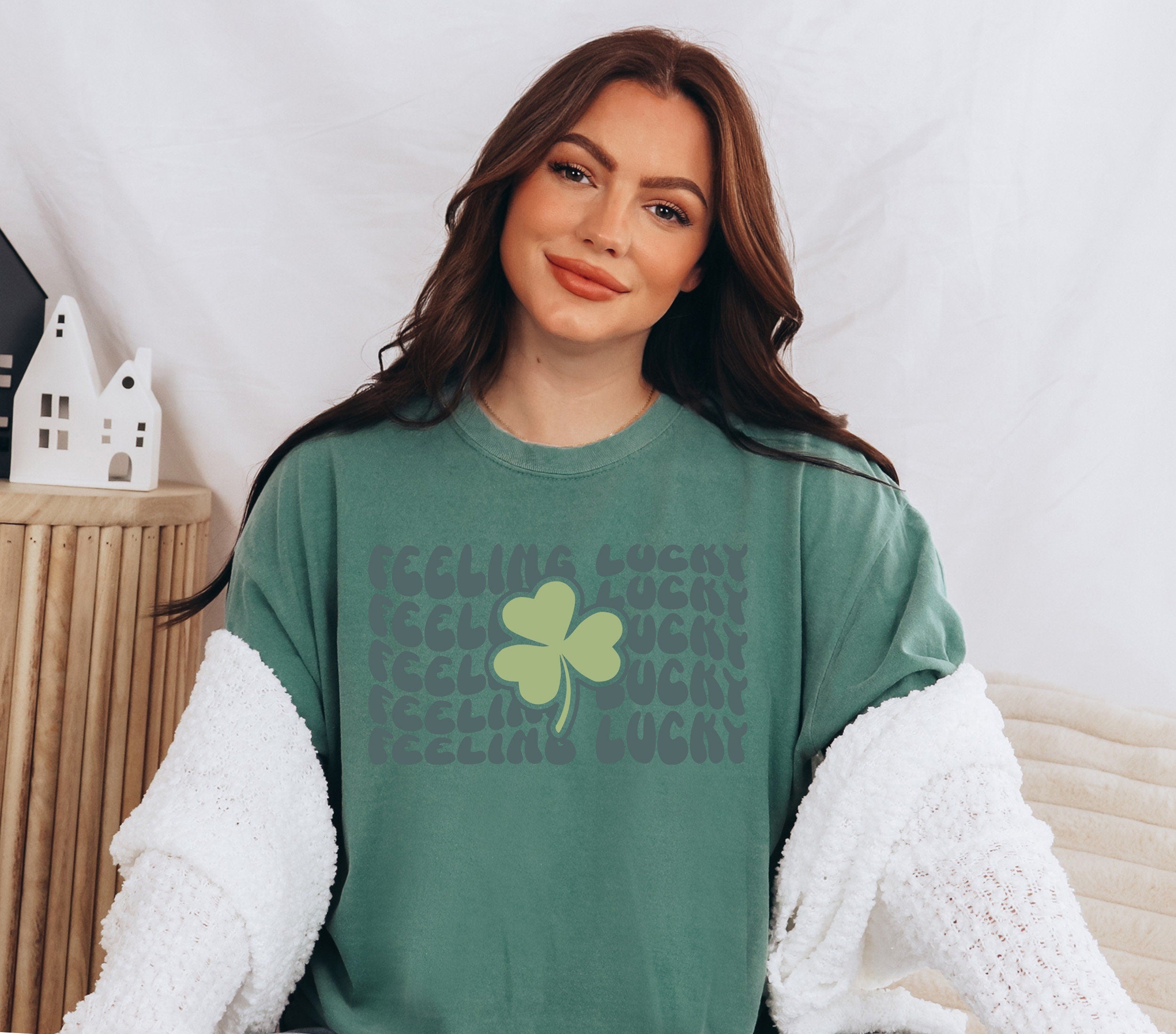 Retro St Patty's Day Comfort Colors Shirt, Feeling Lucky Shirt, Vintage St Patrick's Day Shirt, Day Drinking Shirt, Retro Shirt, Lucky Shirt