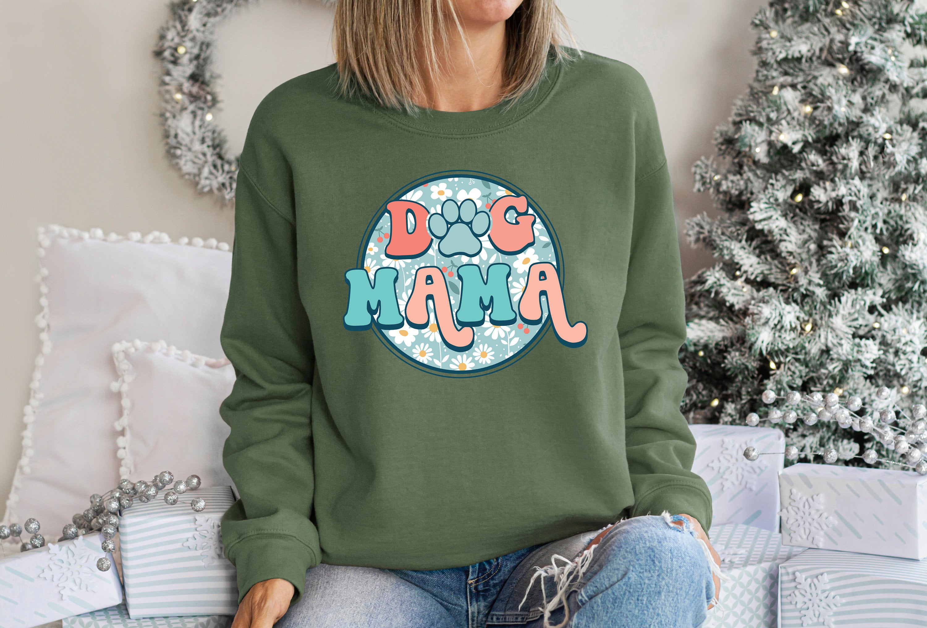 Dog Mama Sweater, Dog Mom Sweatshirt, New Dog Mom, Proud Puppy Mama, Mothers Day Gift, Golden Retriever Mom, Anti Social Dog Mom Club