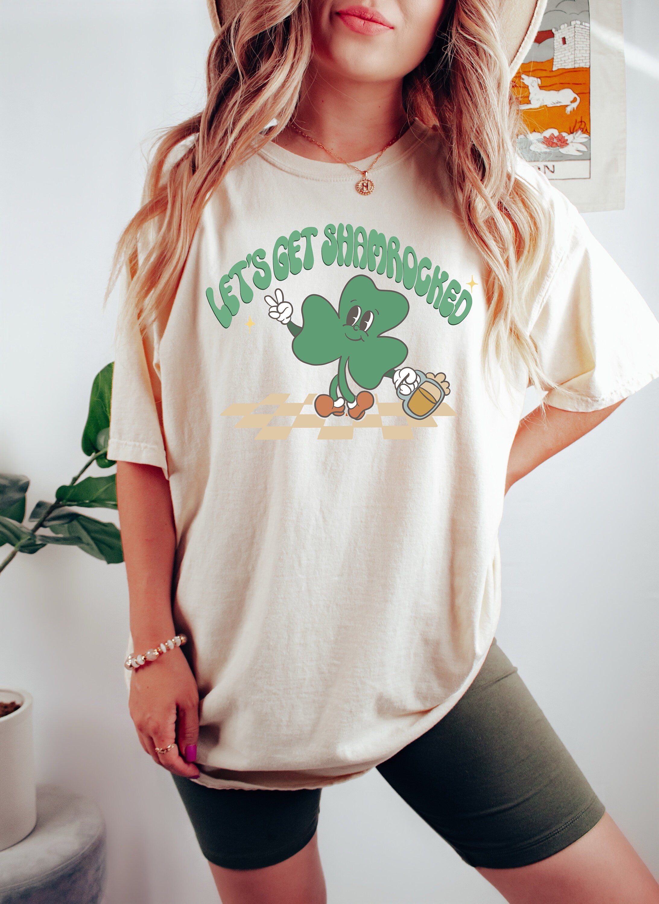 Retro St Patty's Day Comfort Colors Shirt, Lets Get Lucked Up, Vintage St Patricks Day Shirt, Day Drinking Shirt, Retro Shirt, Lucky Shirt