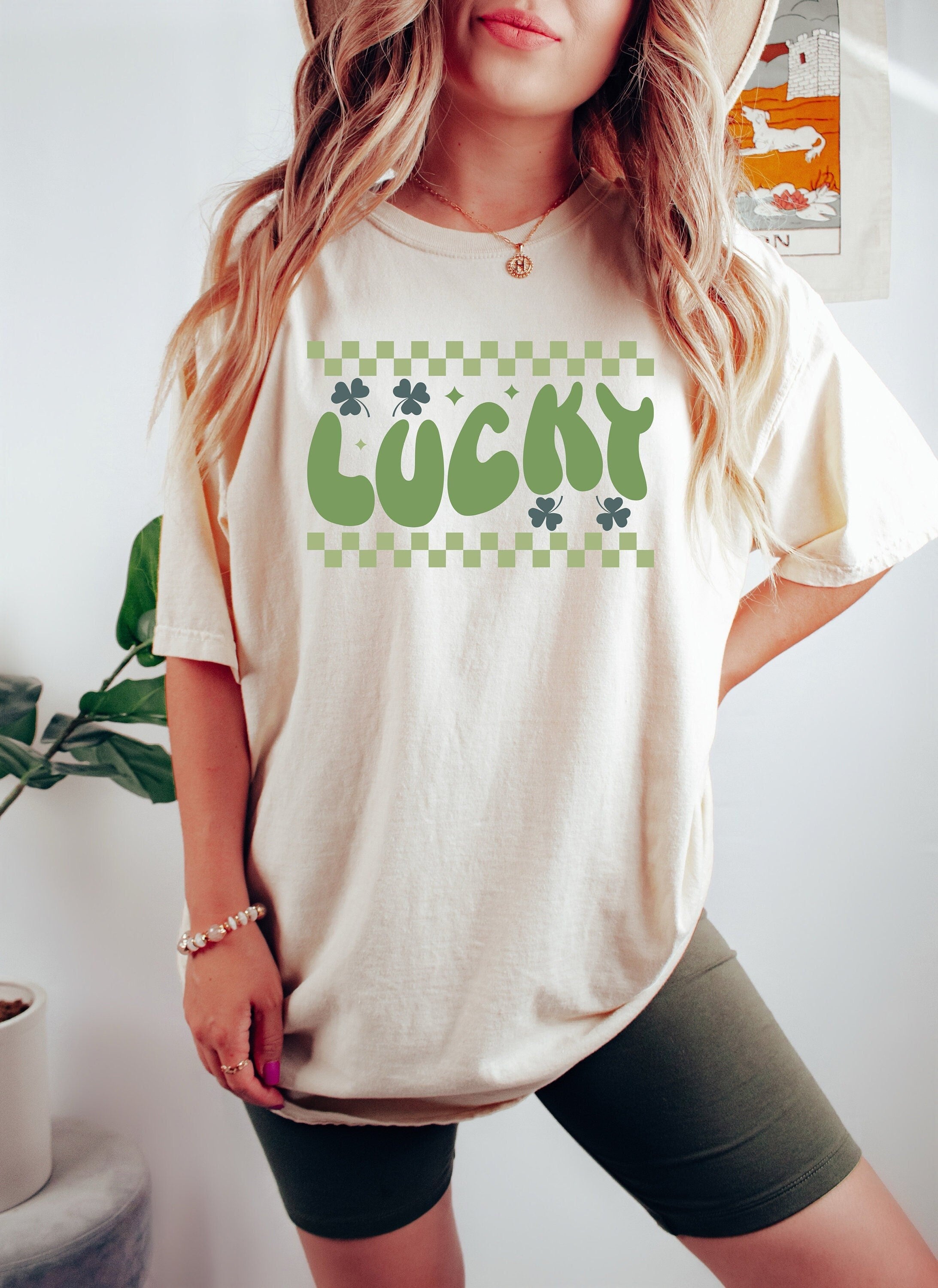 Retro St Patty's Day Comfort Colors Shirt, Feeling Lucky Shirt, Vintage St Patrick's Day Shirt, Day Drinking Shirt, Retro Shirt, Lucky Shirt