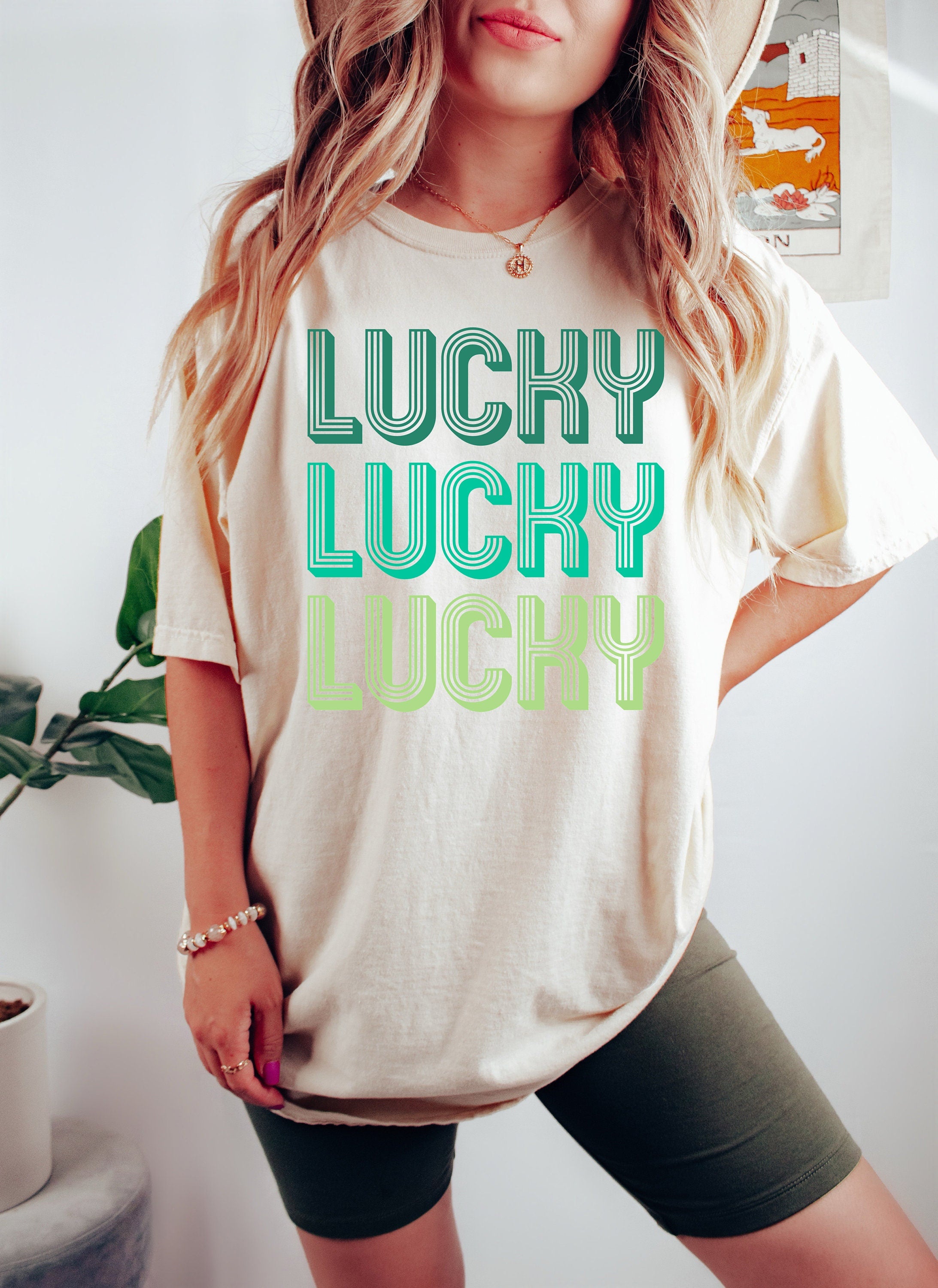 Retro St Patty's Day Comfort Colors Shirt, Feeling Lucky Shirt, Vintage St Patrick's Day Shirt, Day Drinking Shirt, Retro Shirt, Lucky Shirt