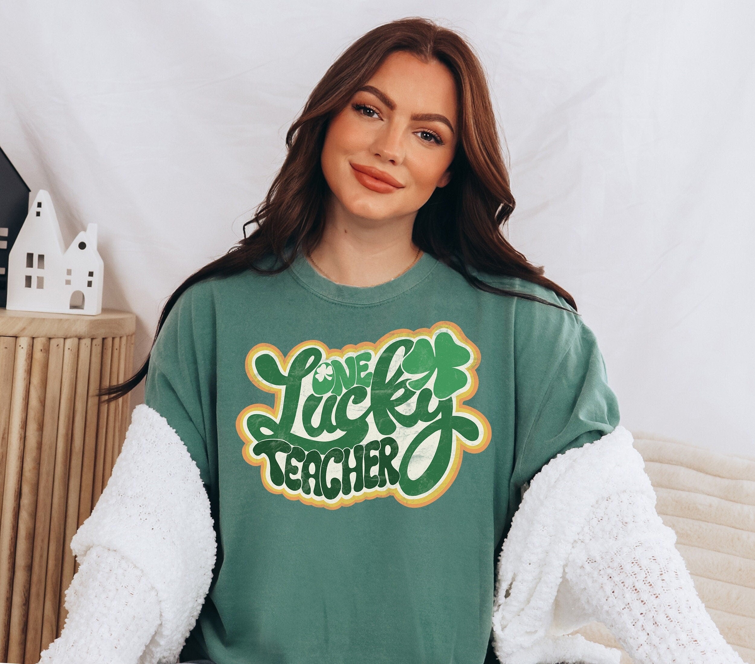 Retro St Patty's Day Comfort Colors Shirt, Lucky Teacher Shirt, Vintage St Patrick's Day Shirt, Day Drinking Shirt, Retro Shirt, Lucky Shirt
