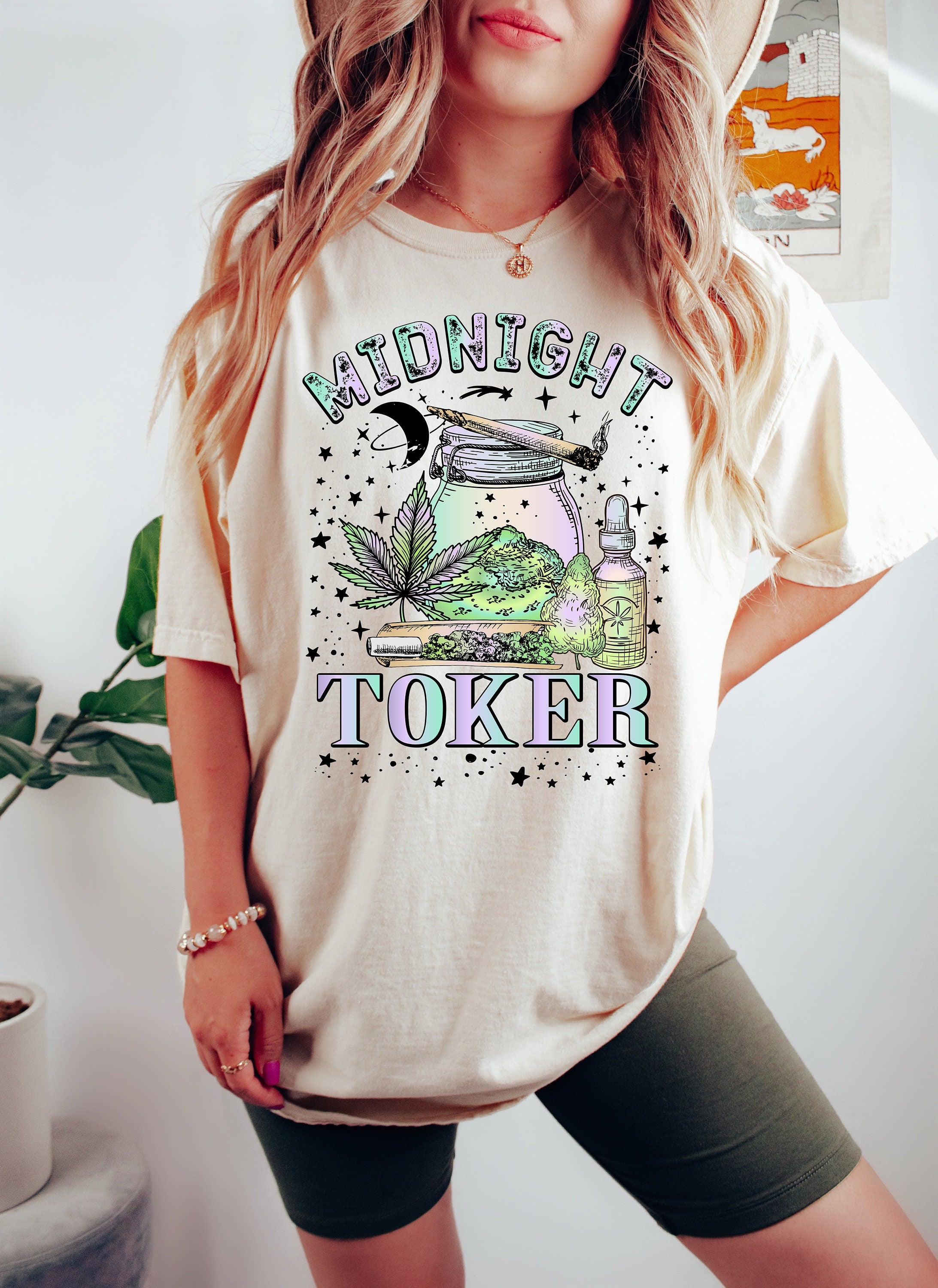 Retro Cannabis Day Comfort Colors Shirt, Midnight Toker Shirt, Vintage Tie Dye Shirt, Love Cannabis Shirt, Proud Marijuana User Shirt