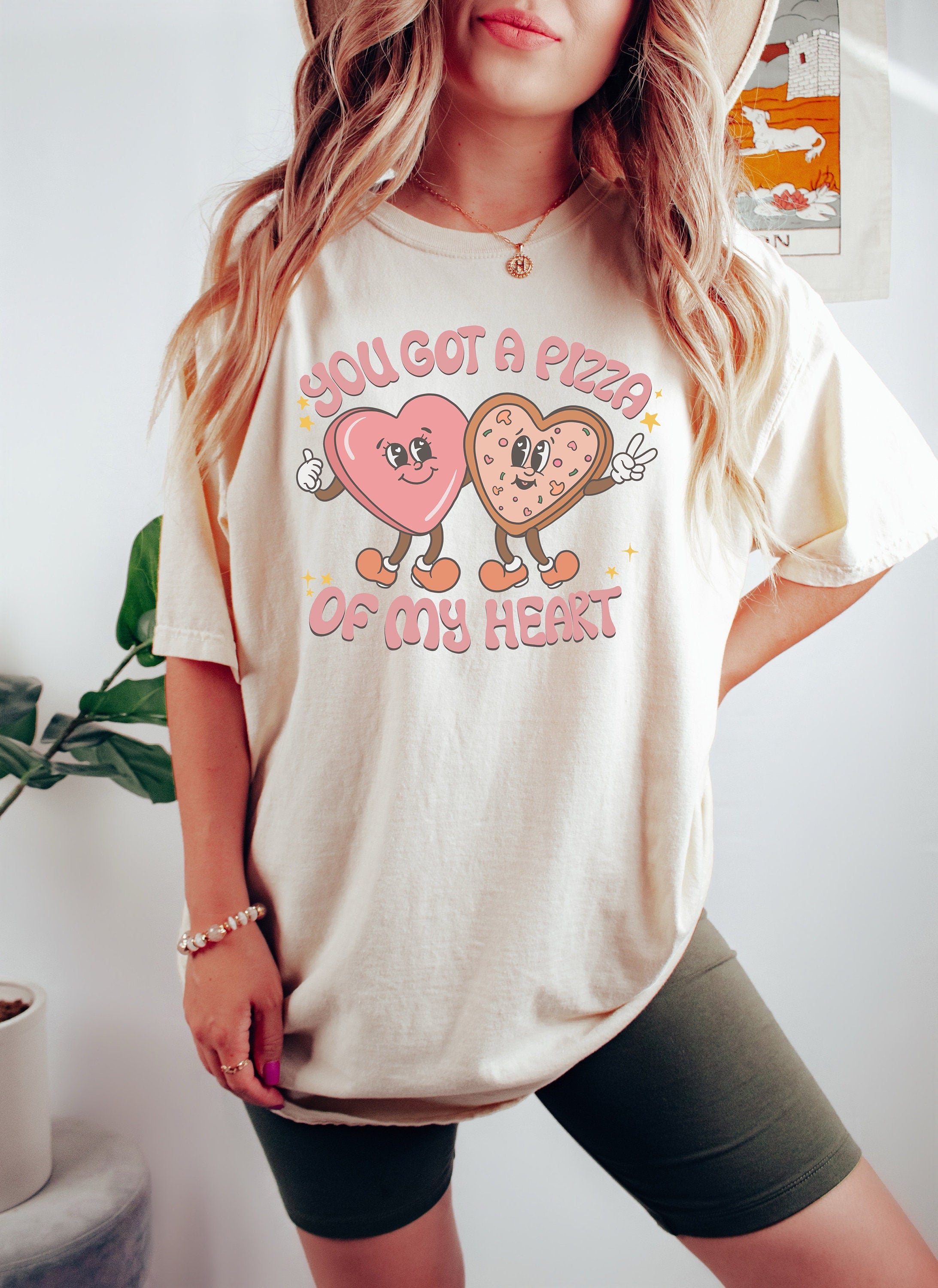 Retro Valentines Day Comfort Colors Shirt, You Have a Pizza My Heart Shirt, Vintage Couples Shirt, Love Shirt, Pizza Lover, Proud Single