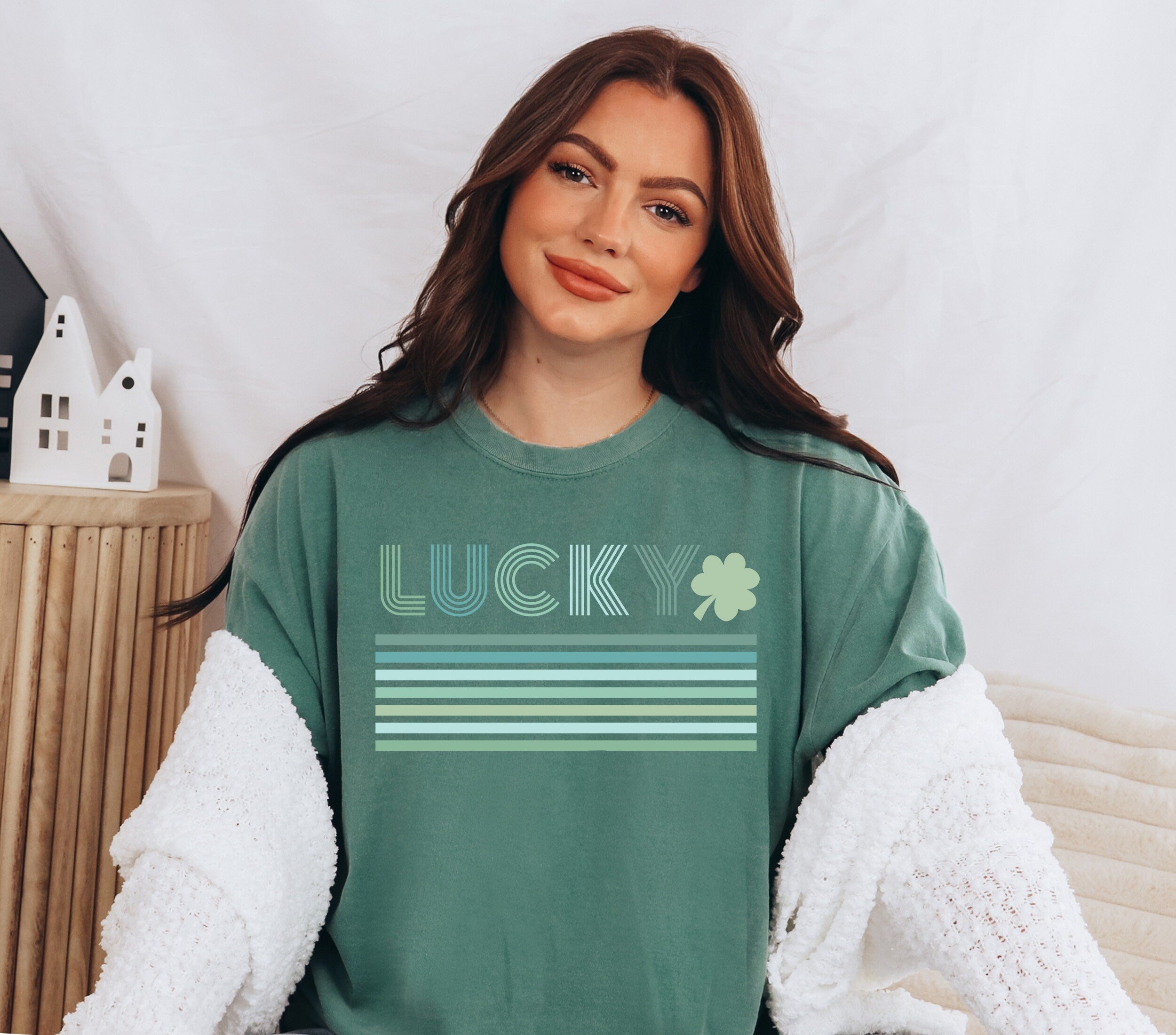 Retro St Patty's Day Comfort Colors Shirt, Feeling Lucky Shirt, Vintage St Patrick's Day Shirt, Day Drinking Shirt, Retro Shirt, Lucky Shirt