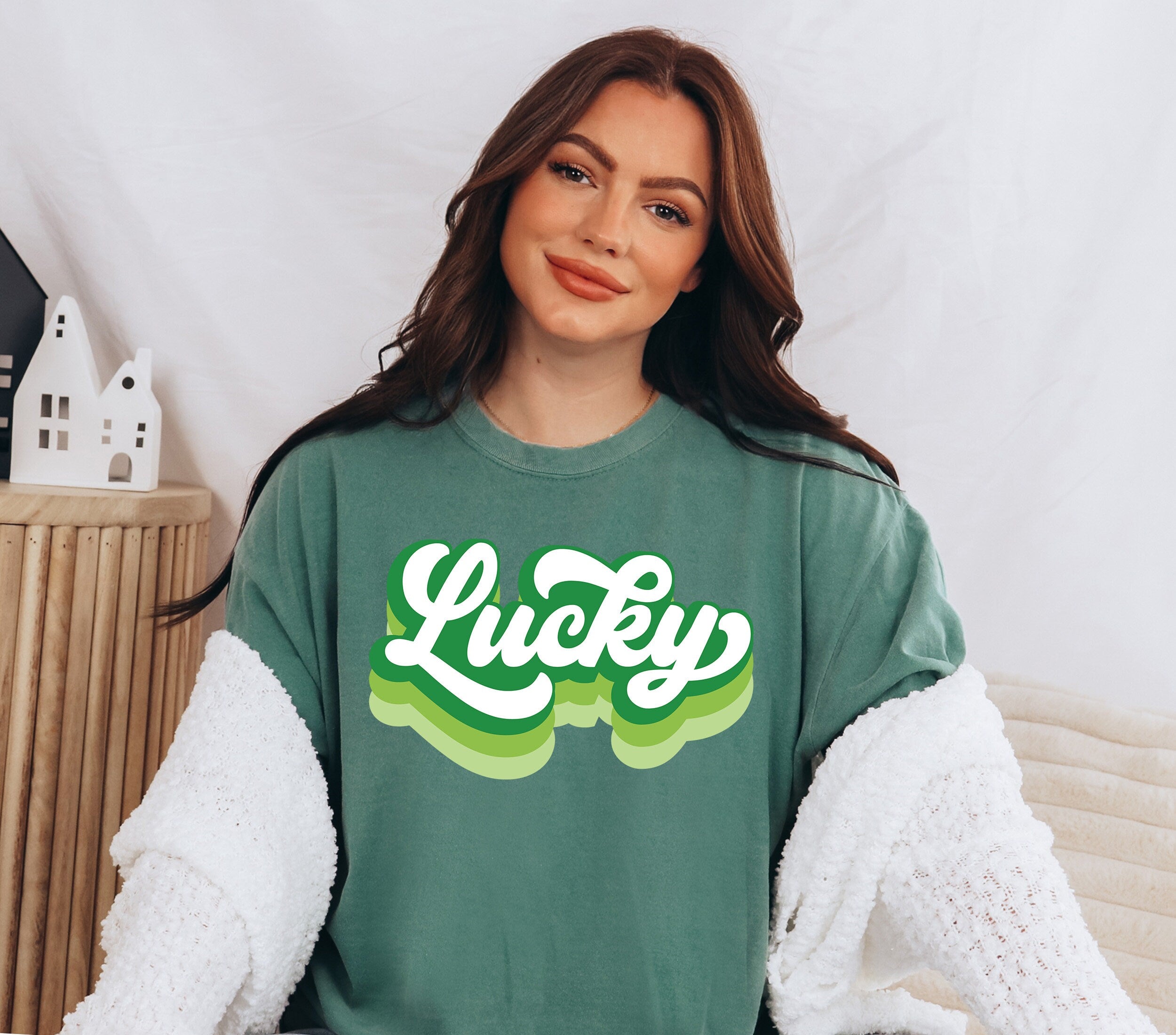 Retro St Patty's Day Comfort Colors Shirt, Lucky Babe Shirt, Vintage St Patrick's Day Shirt, Day Drinking Shirt, Retro Shirt, Lucky Shirt