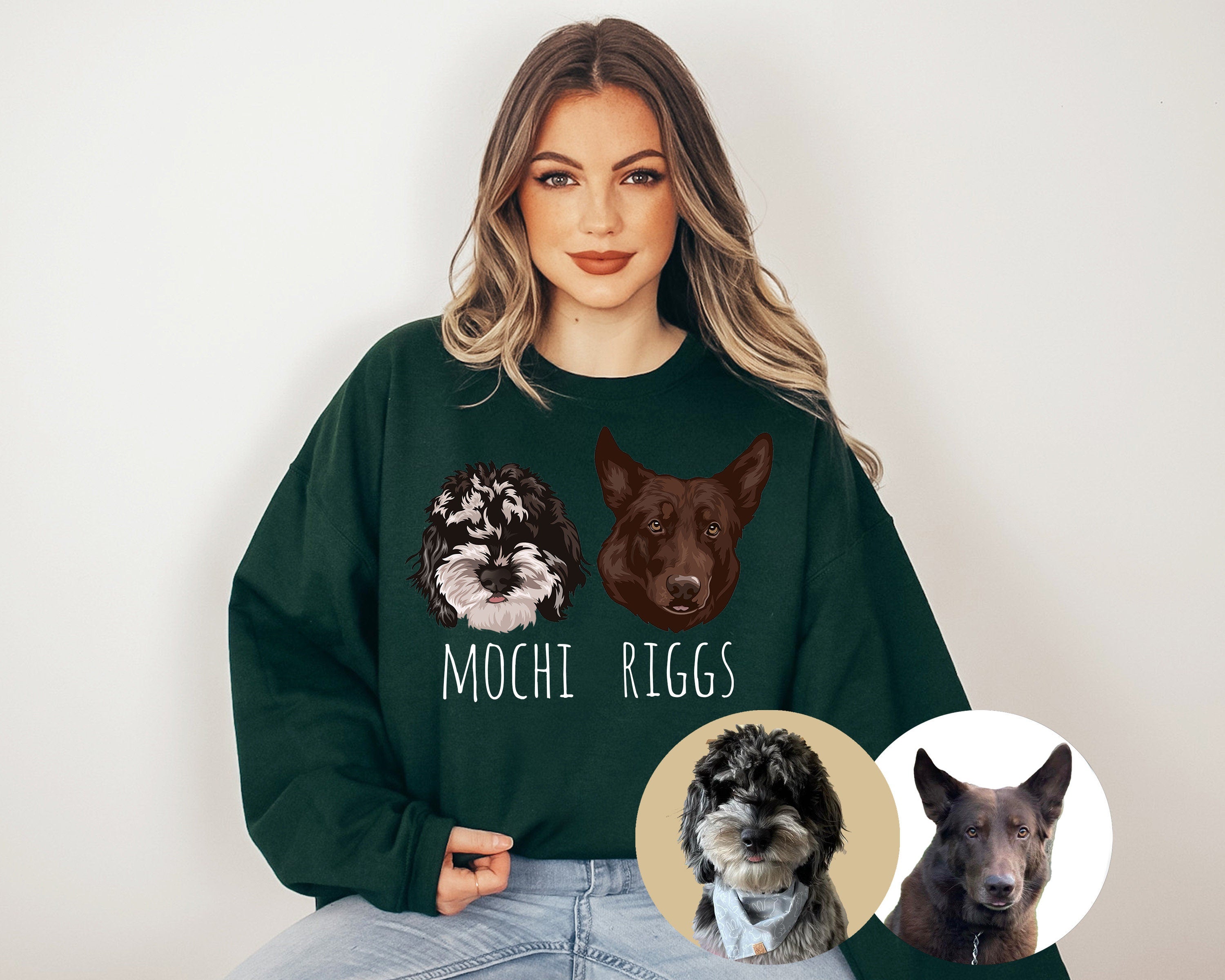 Custom Dog Sweatshirt, This Human Belongs To Custom Dog Sweater, Doodle Mom, Golden Doodle, custom dog, Dog mom Crewneck, Golden Doodle Mama