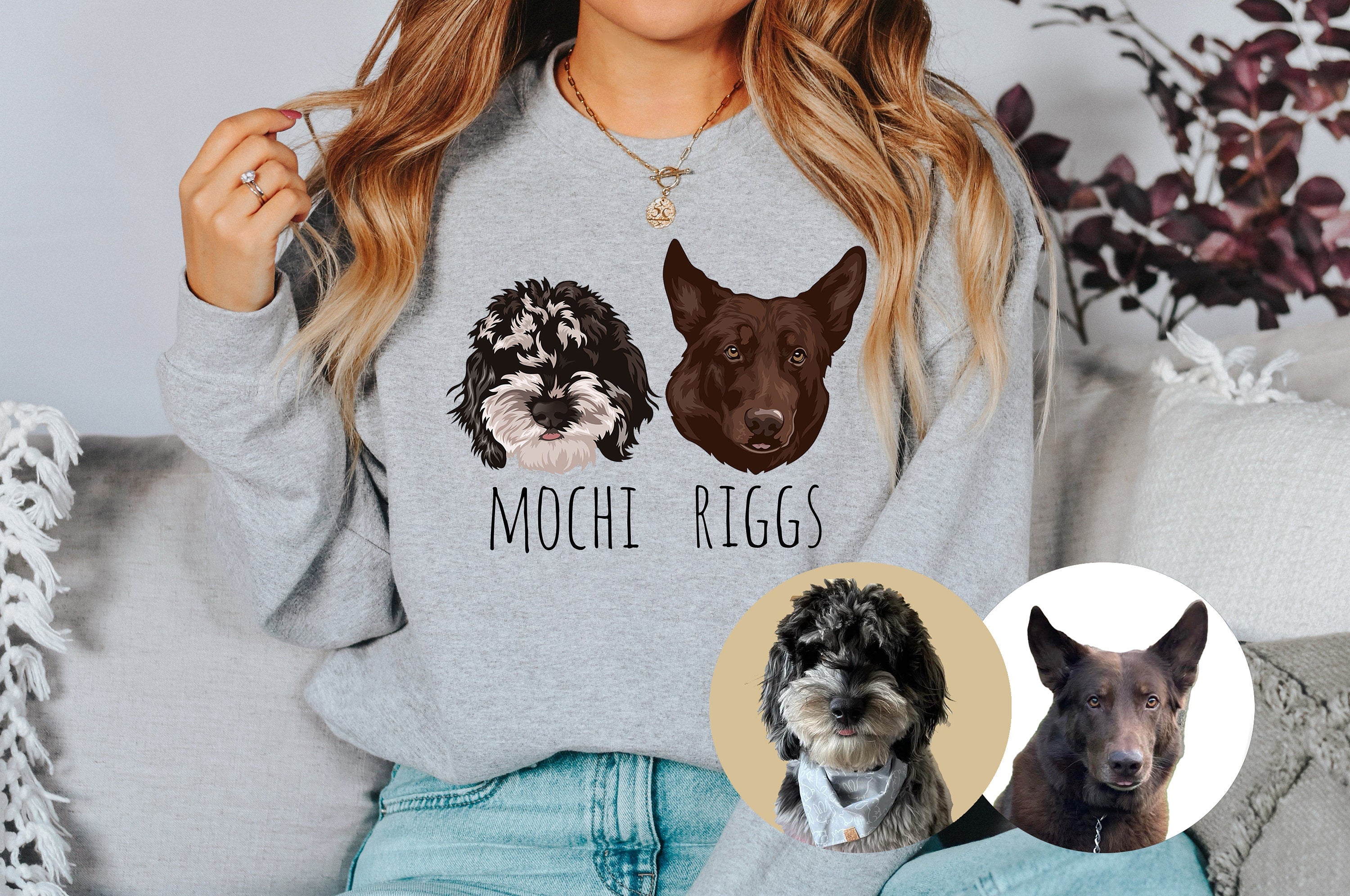 Custom Dog Sweatshirt, This Human Belongs To Custom Dog Sweater, Doodle Mom, Golden Doodle, custom dog, Dog mom Crewneck, Golden Doodle Mama