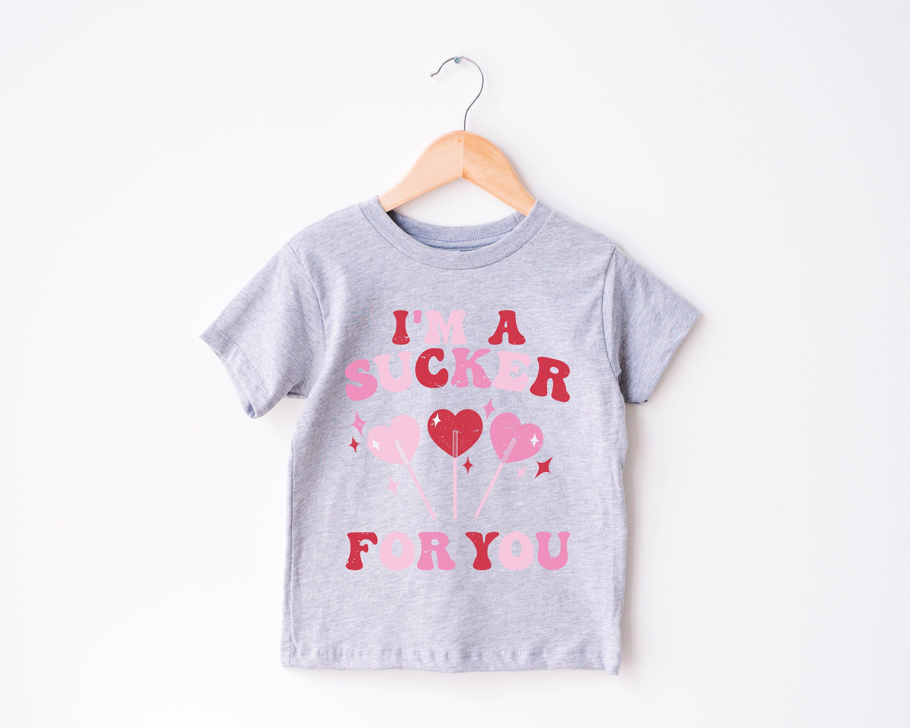 I'm A Sucker For You Shirt, Toddler Tee Love Shirt, Cute Holiday Girls Shirt, Toddler Youth Heart Tee, Retro Boho Cute Vintage Bodysuit