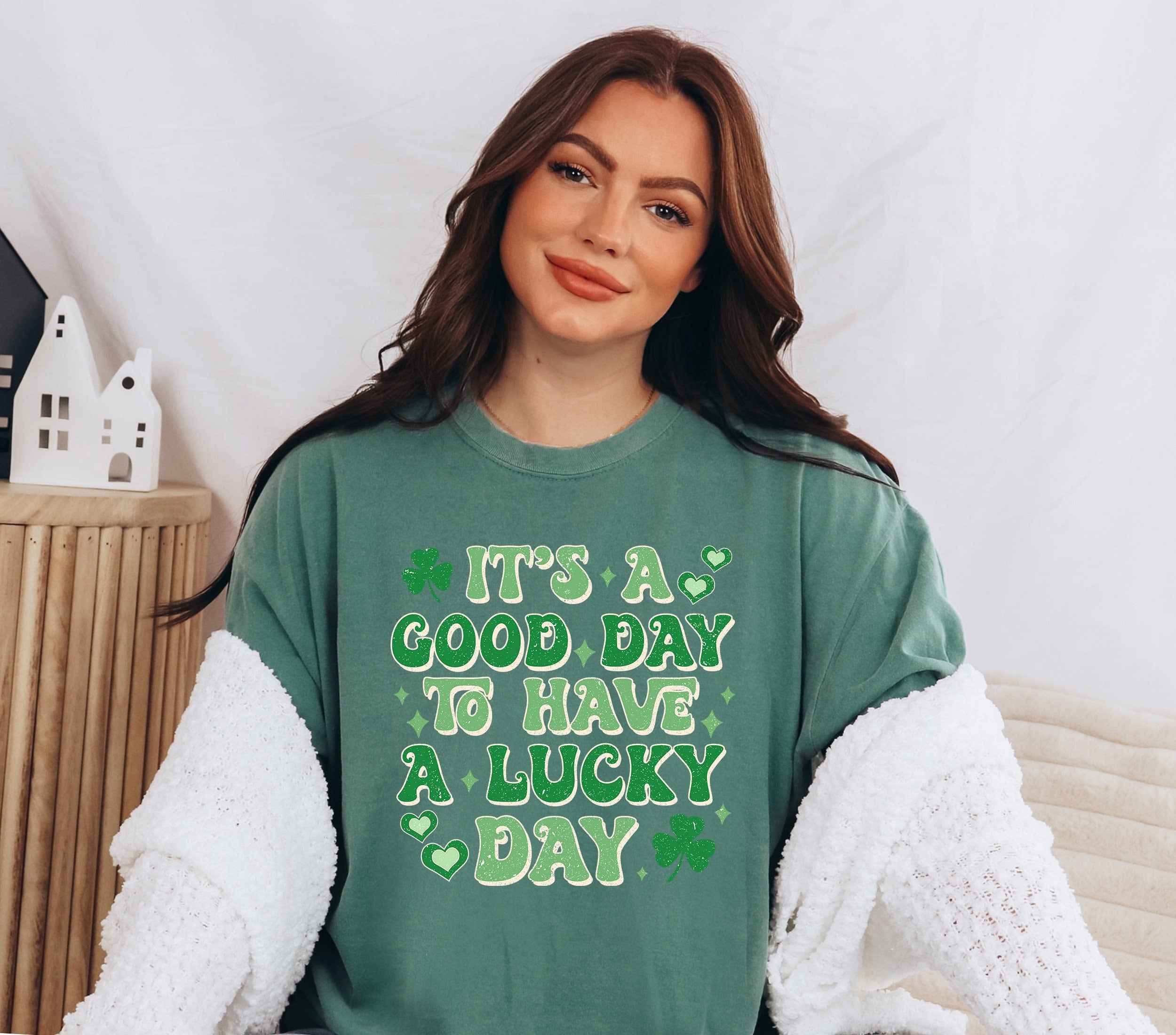 Retro St Patty's Day Comfort Colors Shirt, Good Day To Have a Lucky Day  St Patrick's Day Shirt, Day Drinking Shirt,Retro Shirt, Lucky Shirt