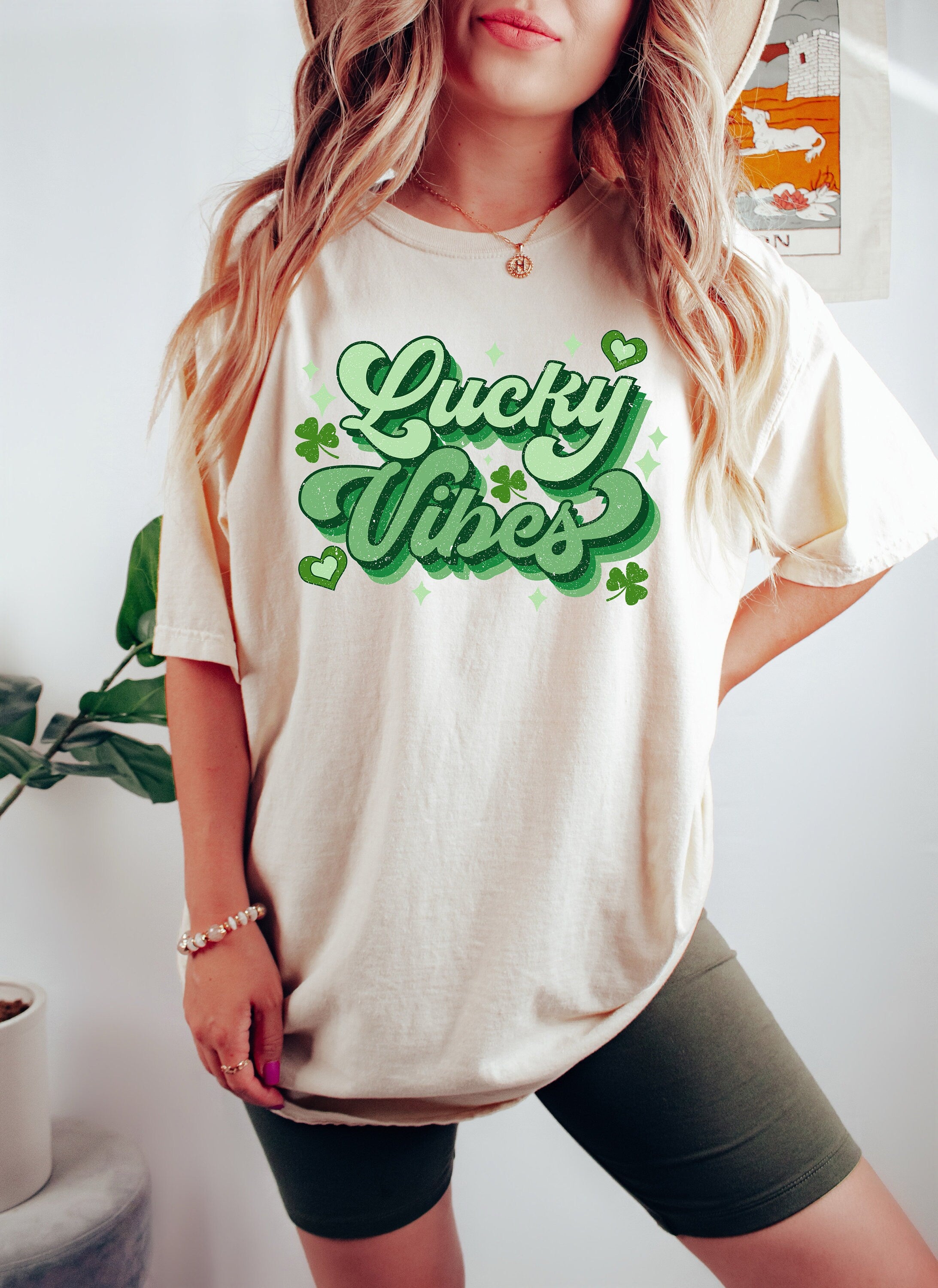 Retro St Patty's Day Comfort Colors Shirt, Lucky Vibes Shirt, Vintage St Patrick's Day Shirt, Day Drinking Shirt, Retro Shirt, Lucky Shirt