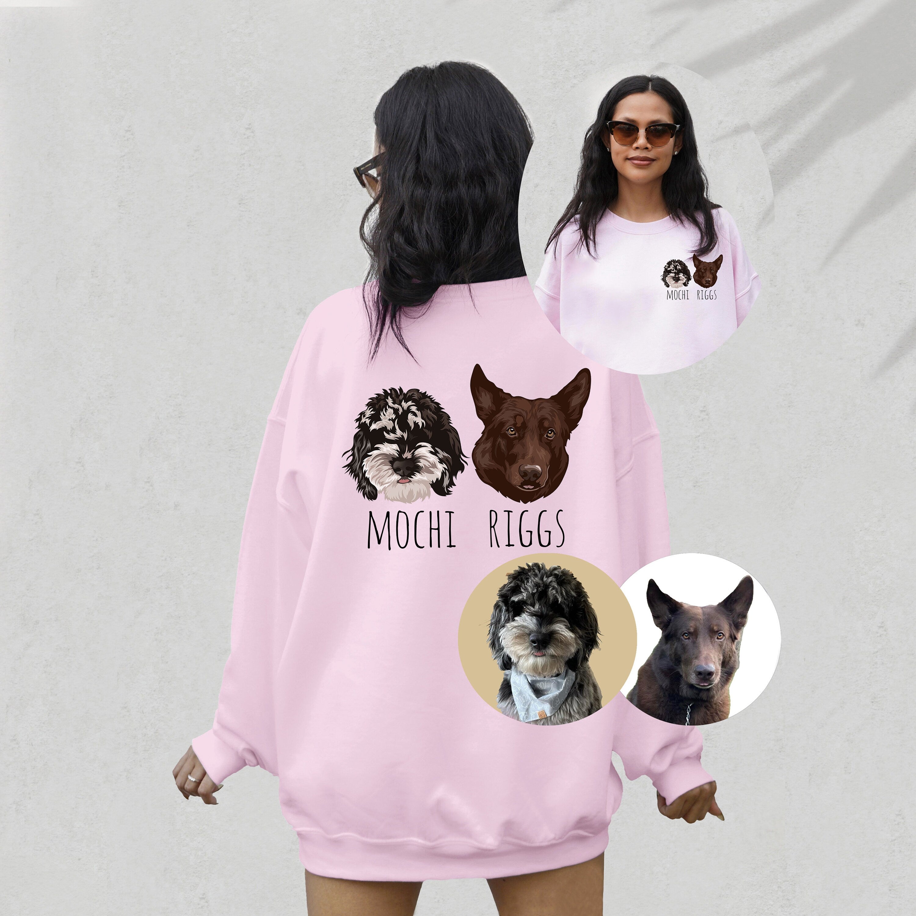 Custom Dog Sweatshirt, This Human Belongs To Custom Dog Sweater, Doodle Mom, Golden Doodle, custom dog, Dog mom Crewneck, Golden Doodle Mama