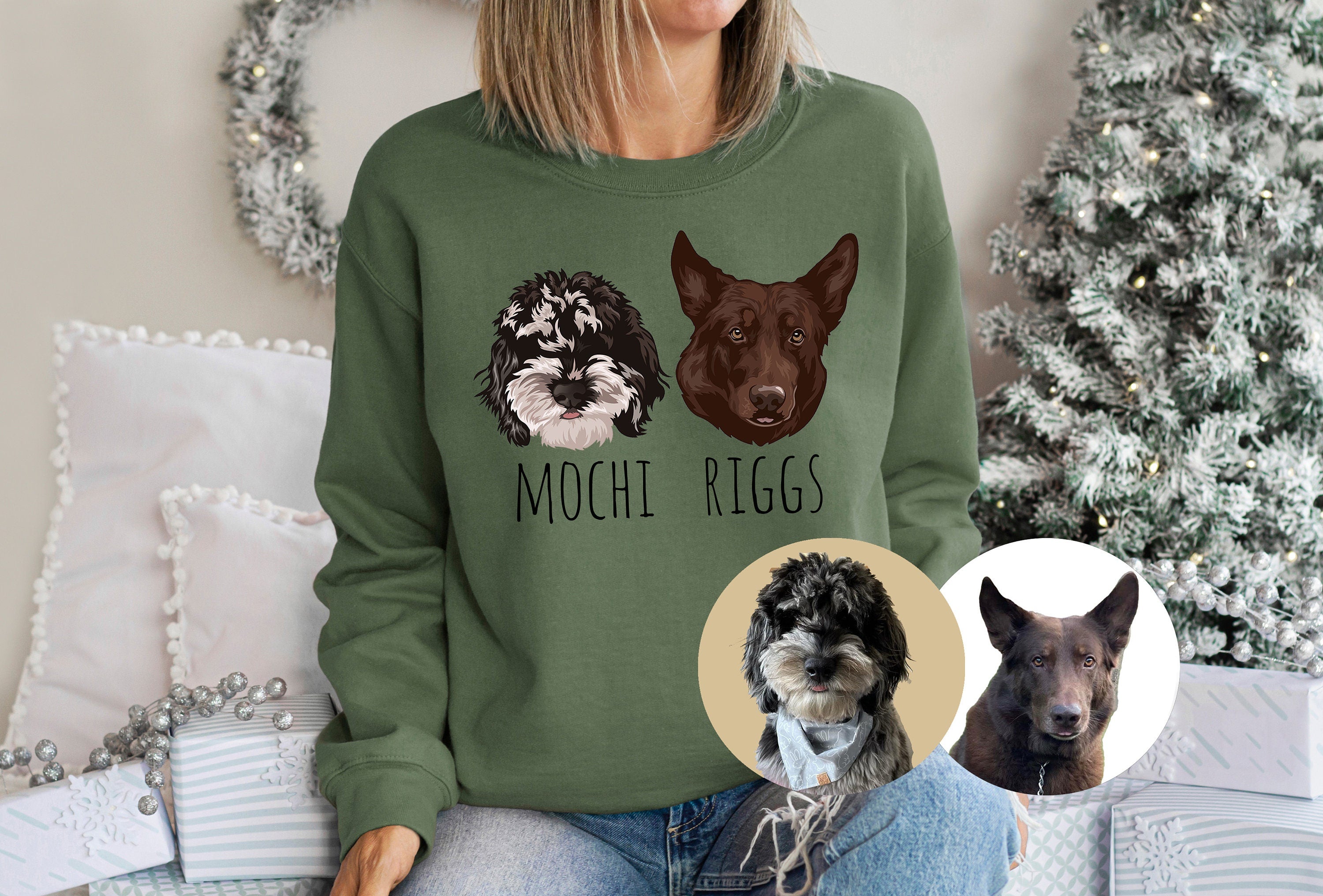 Custom Dog Sweatshirt, This Human Belongs To Custom Dog Sweater, Doodle Mom, Golden Doodle, custom dog, Dog mom Crewneck, Golden Doodle Mama