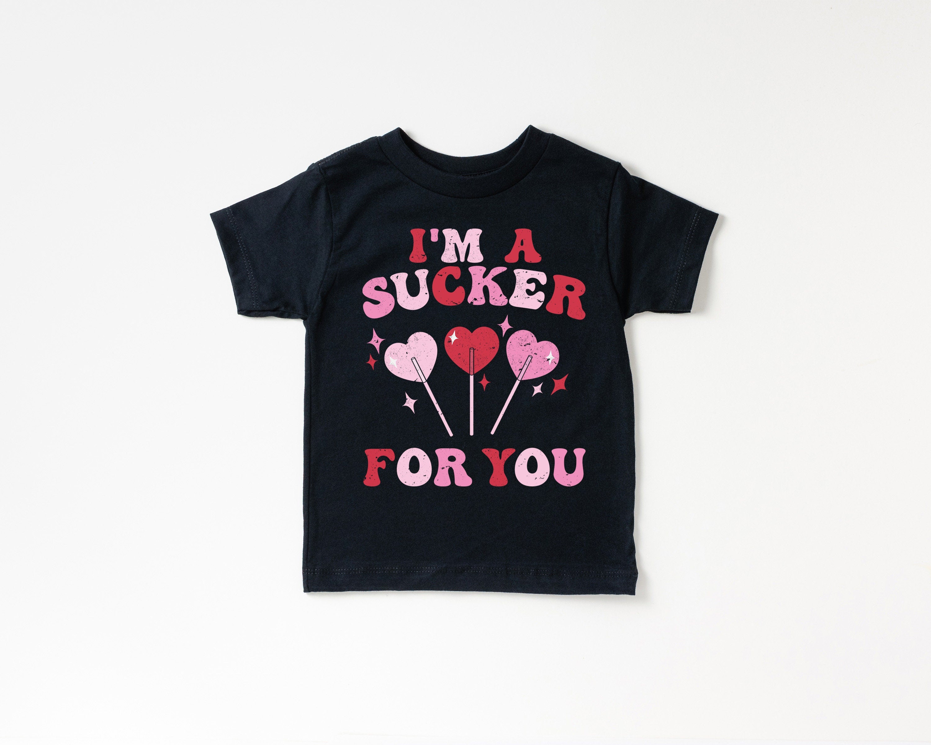 I'm A Sucker For You Shirt, Toddler Tee Love Shirt, Cute Holiday Girls Shirt, Toddler Youth Heart Tee, Retro Boho Cute Vintage Bodysuit