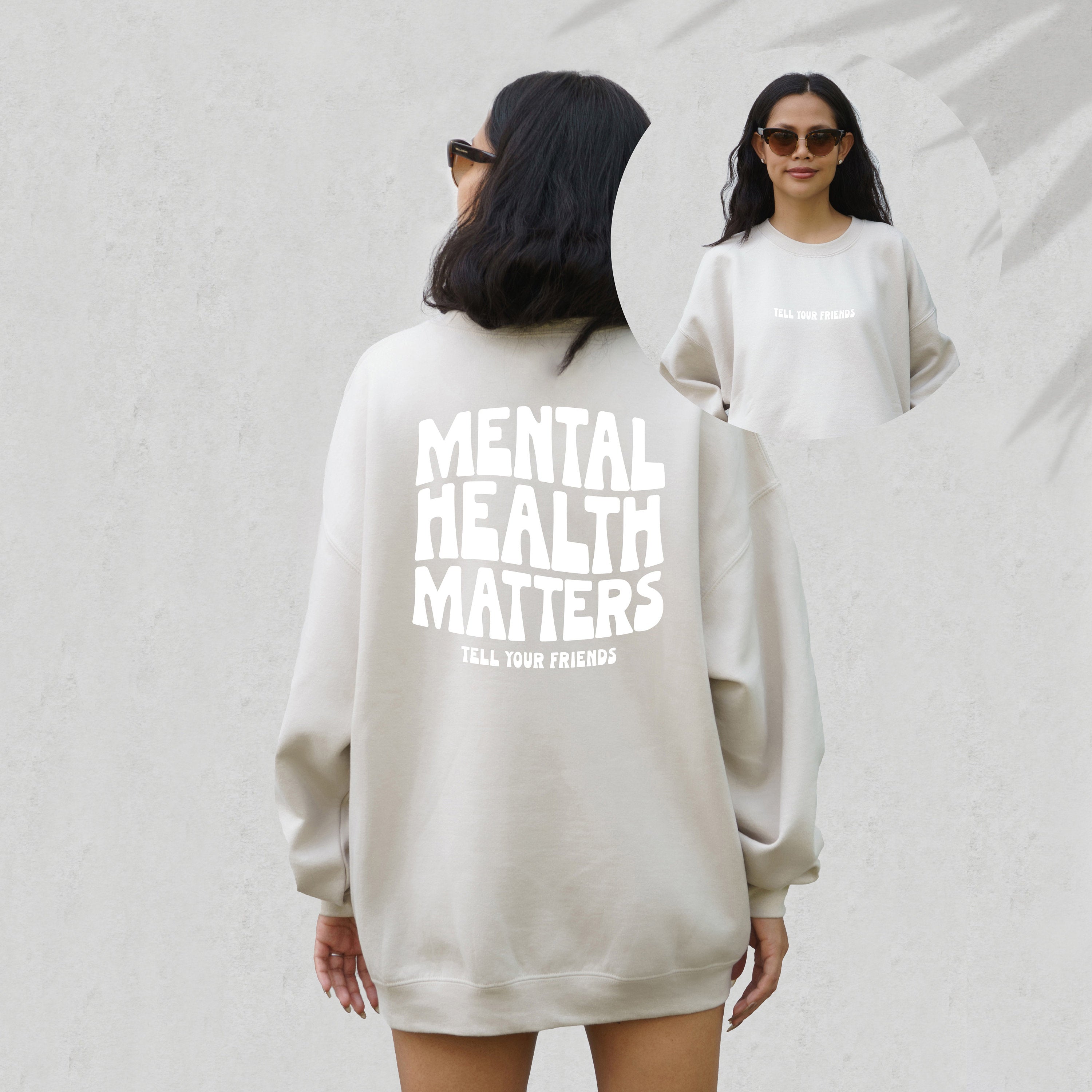 Mental Health Matters Sweatshirt, Positive Sweatshirt, Mental Health Awareness, Grow Positive Thoughts Crewneck, Spread Kindness Shirt